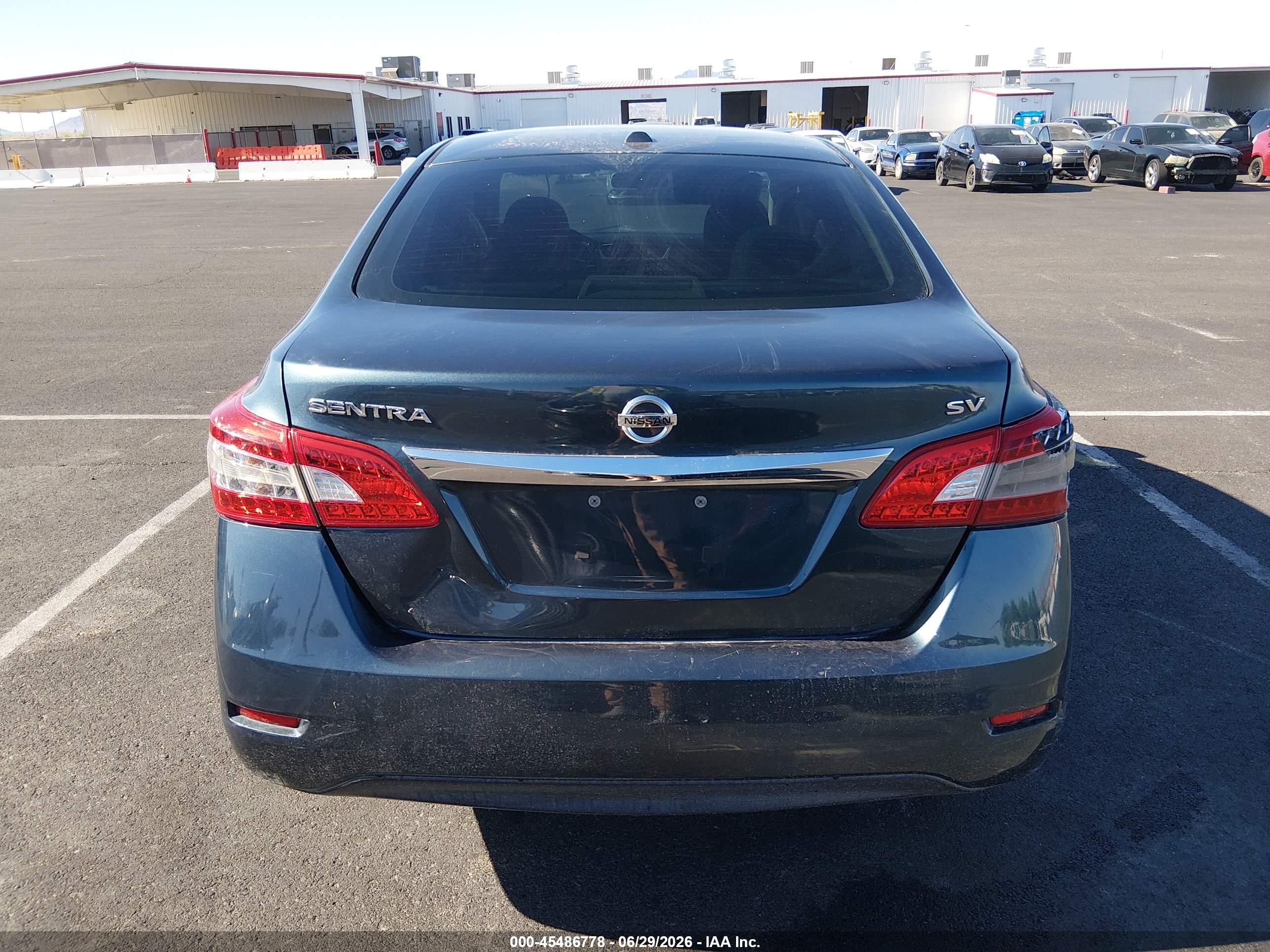 2015 Nissan Sentra Sv Turquoise vin: 3N1AB7AP2FL658145