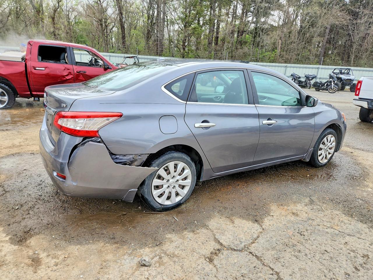 2015 Nissan Sentra Sv Gray vin: 3N1AB7AP2FL668500