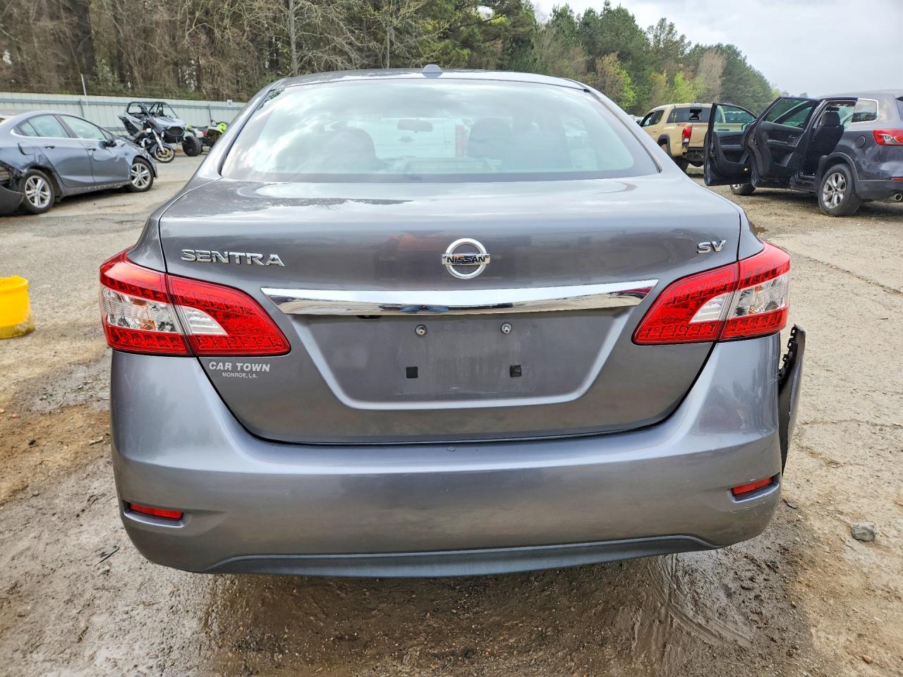 2015 Nissan Sentra Sv Gray vin: 3N1AB7AP2FL668500