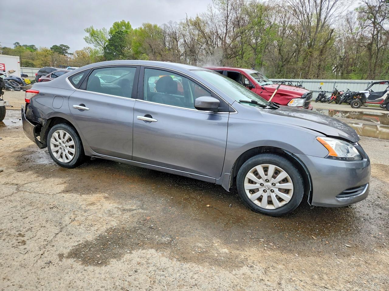 2015 Nissan Sentra Sv Gray vin: 3N1AB7AP2FL668500
