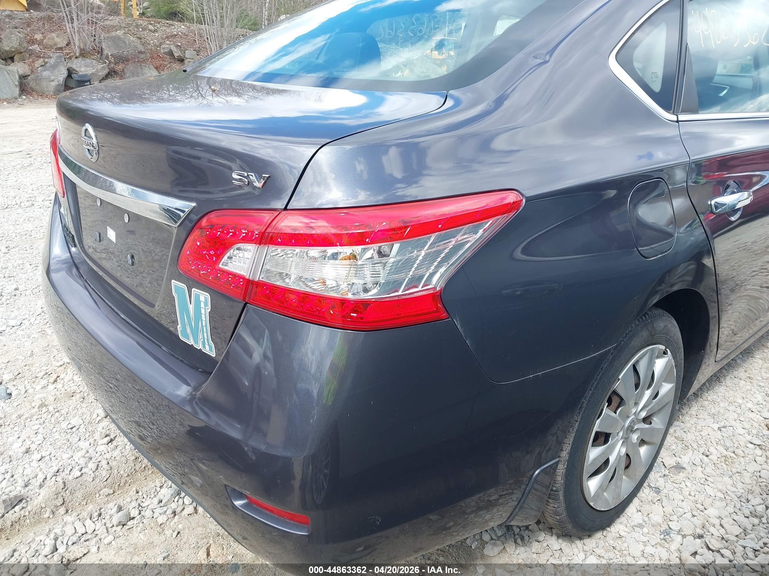 2015 Nissan Sentra Sv Gray vin: 3N1AB7AP2FL673941