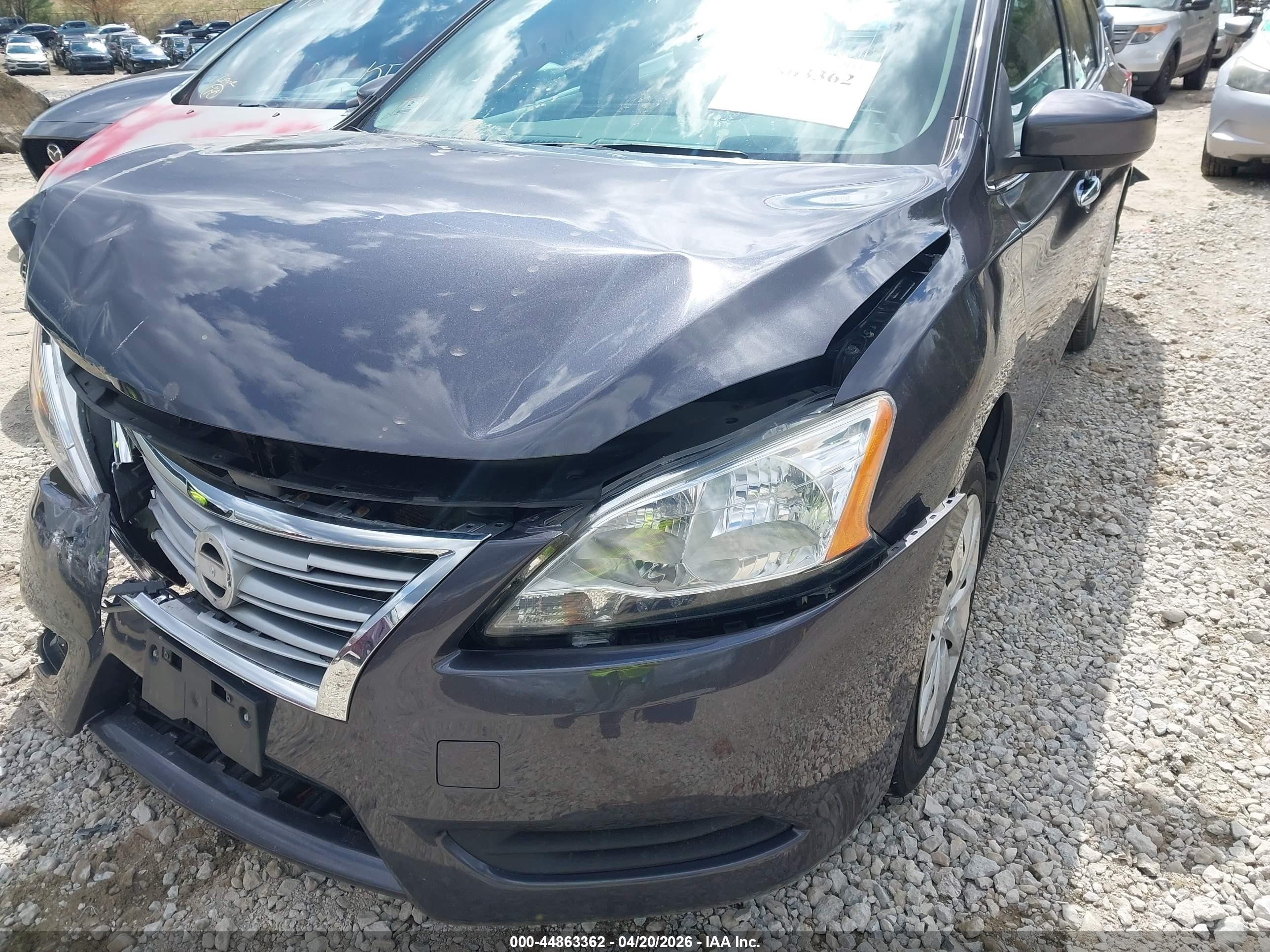 2015 Nissan Sentra Sv Gray vin: 3N1AB7AP2FL673941