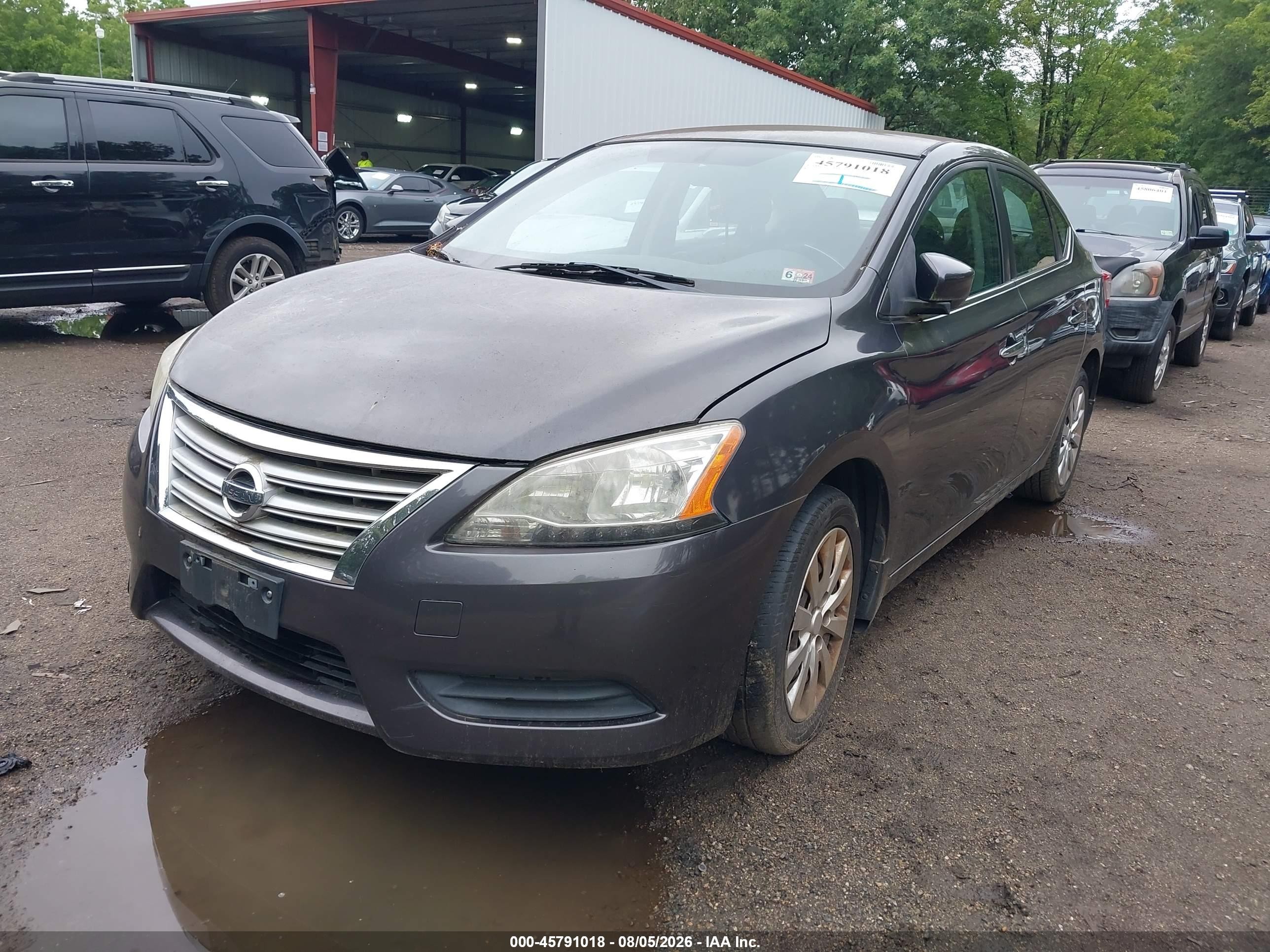 2015 Nissan Sentra Sv Blue vin: 3N1AB7AP2FL673972