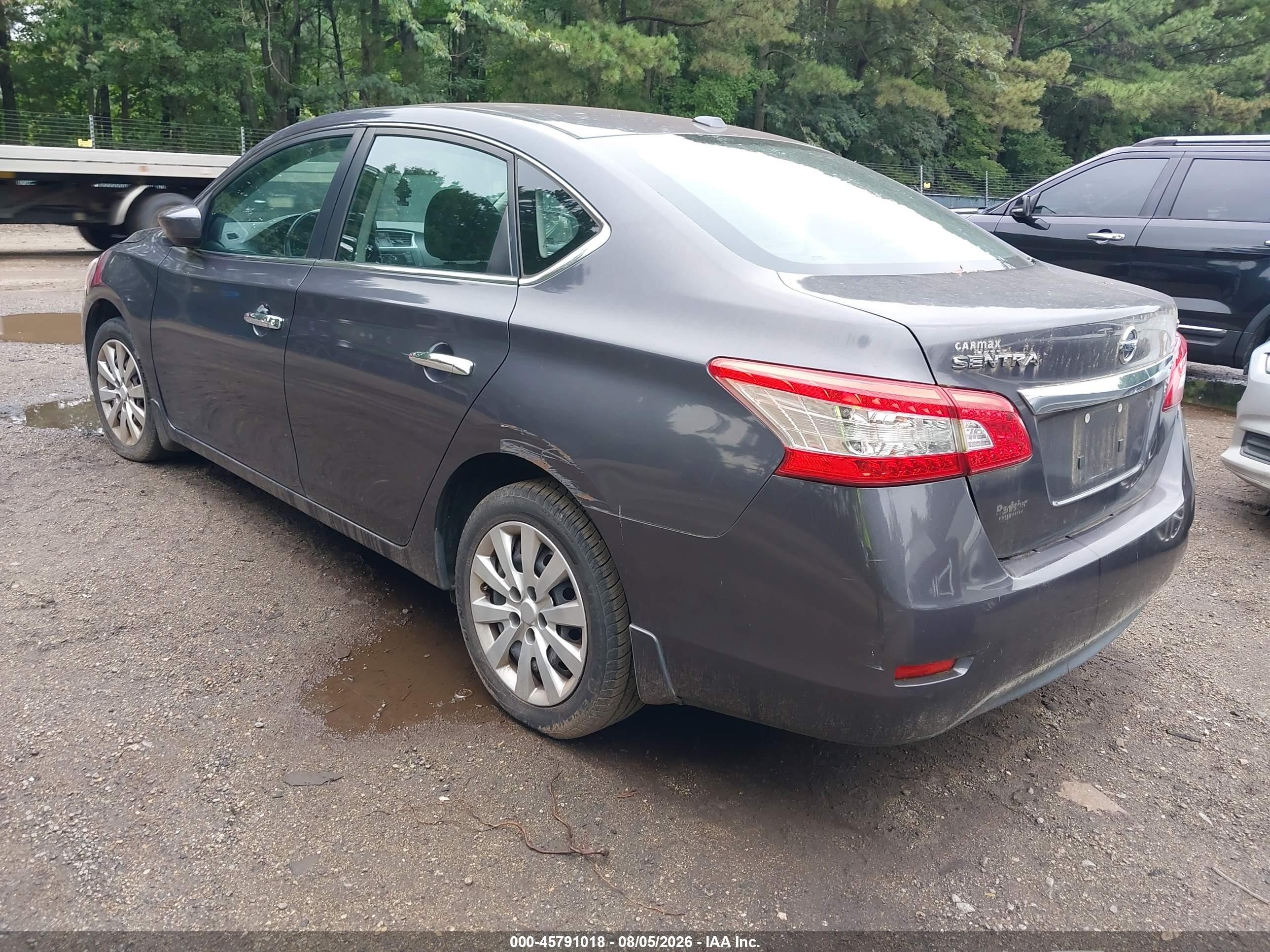 2015 Nissan Sentra Sv Blue vin: 3N1AB7AP2FL673972