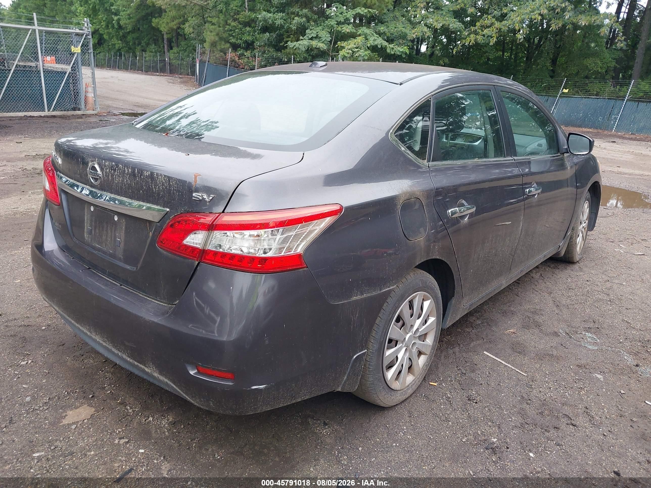 2015 Nissan Sentra Sv Blue vin: 3N1AB7AP2FL673972