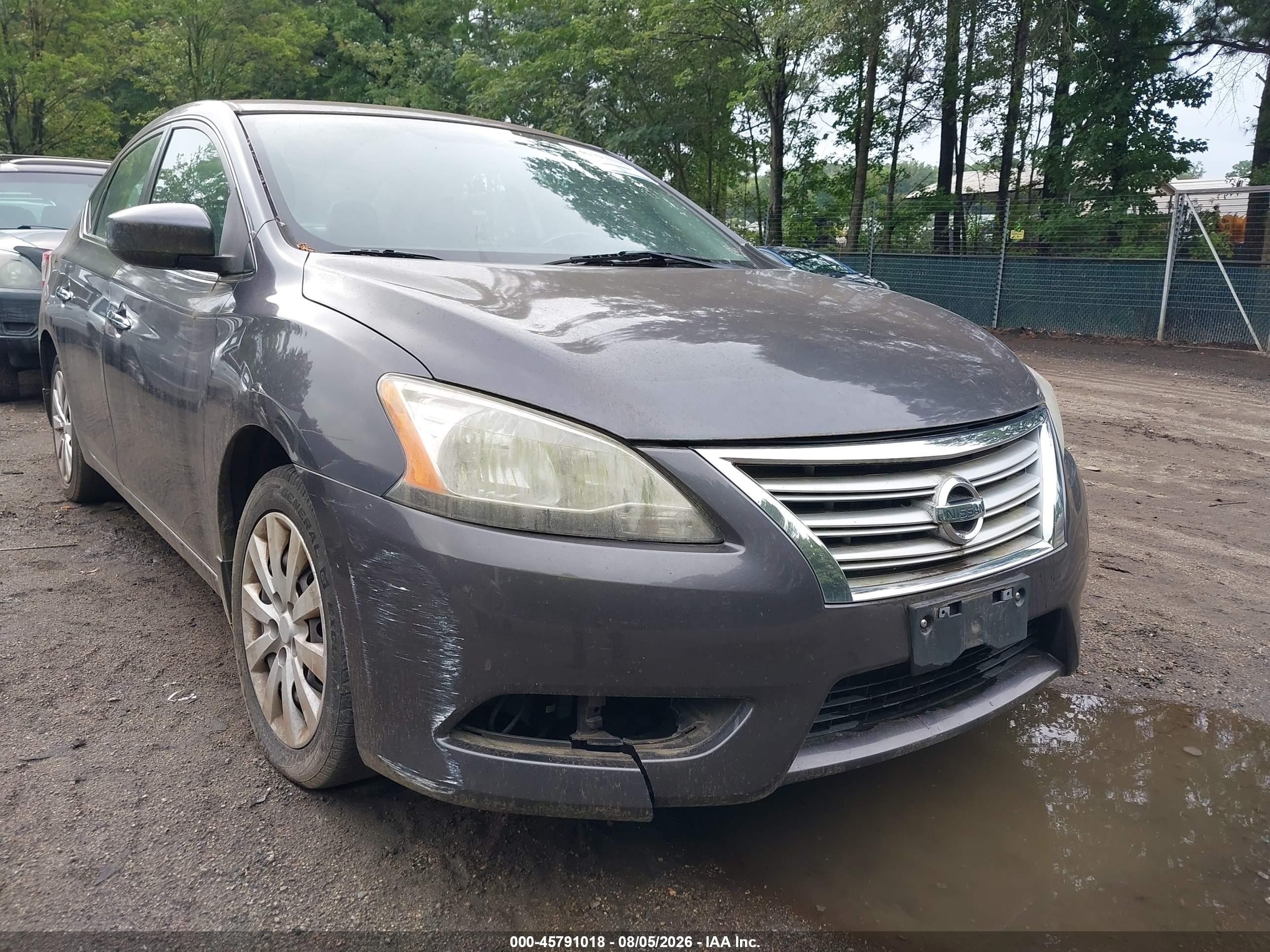 2015 Nissan Sentra Sv Blue vin: 3N1AB7AP2FL673972