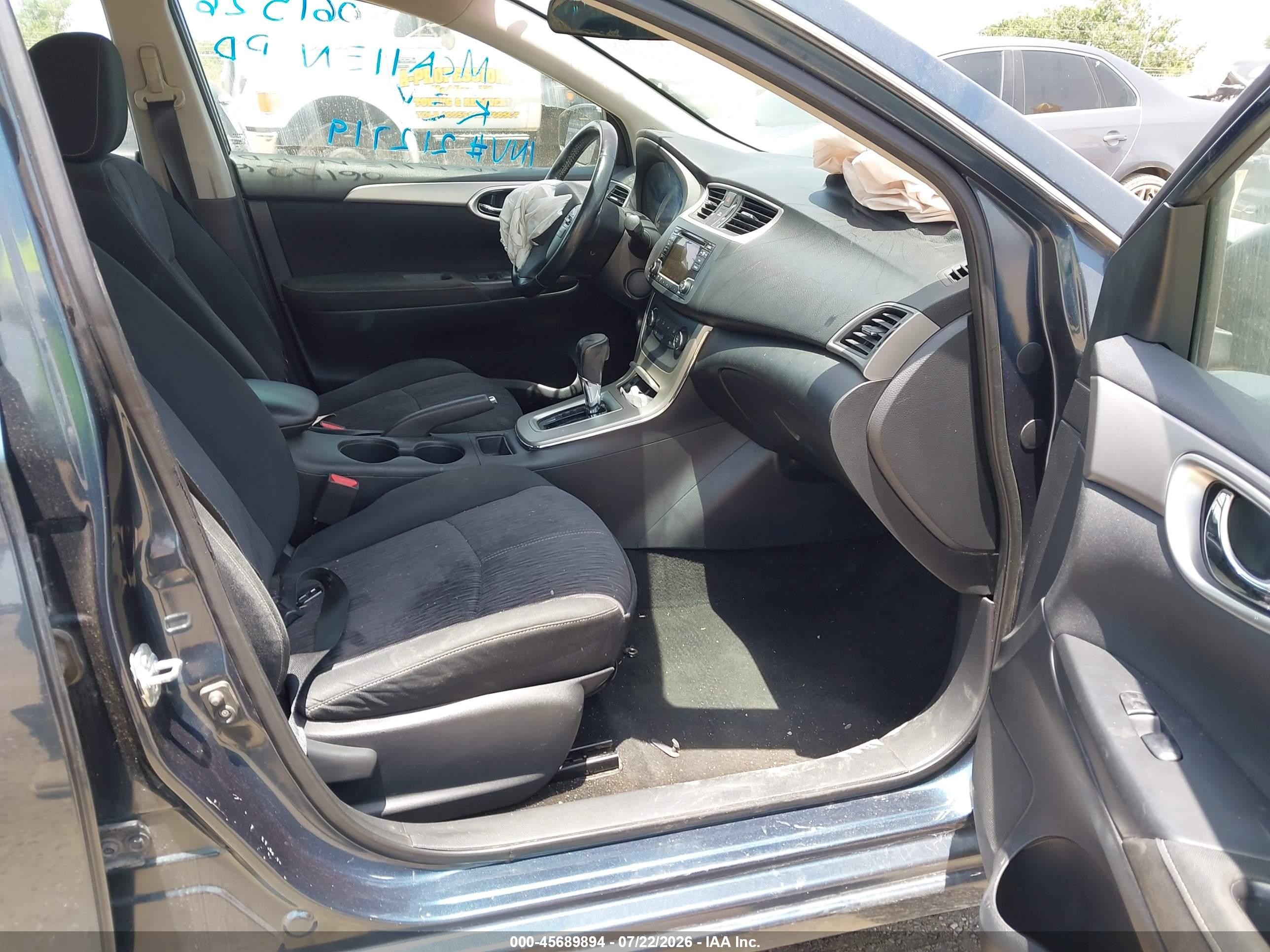 2015 Nissan Sentra Sv Blue vin: 3N1AB7AP2FL684244