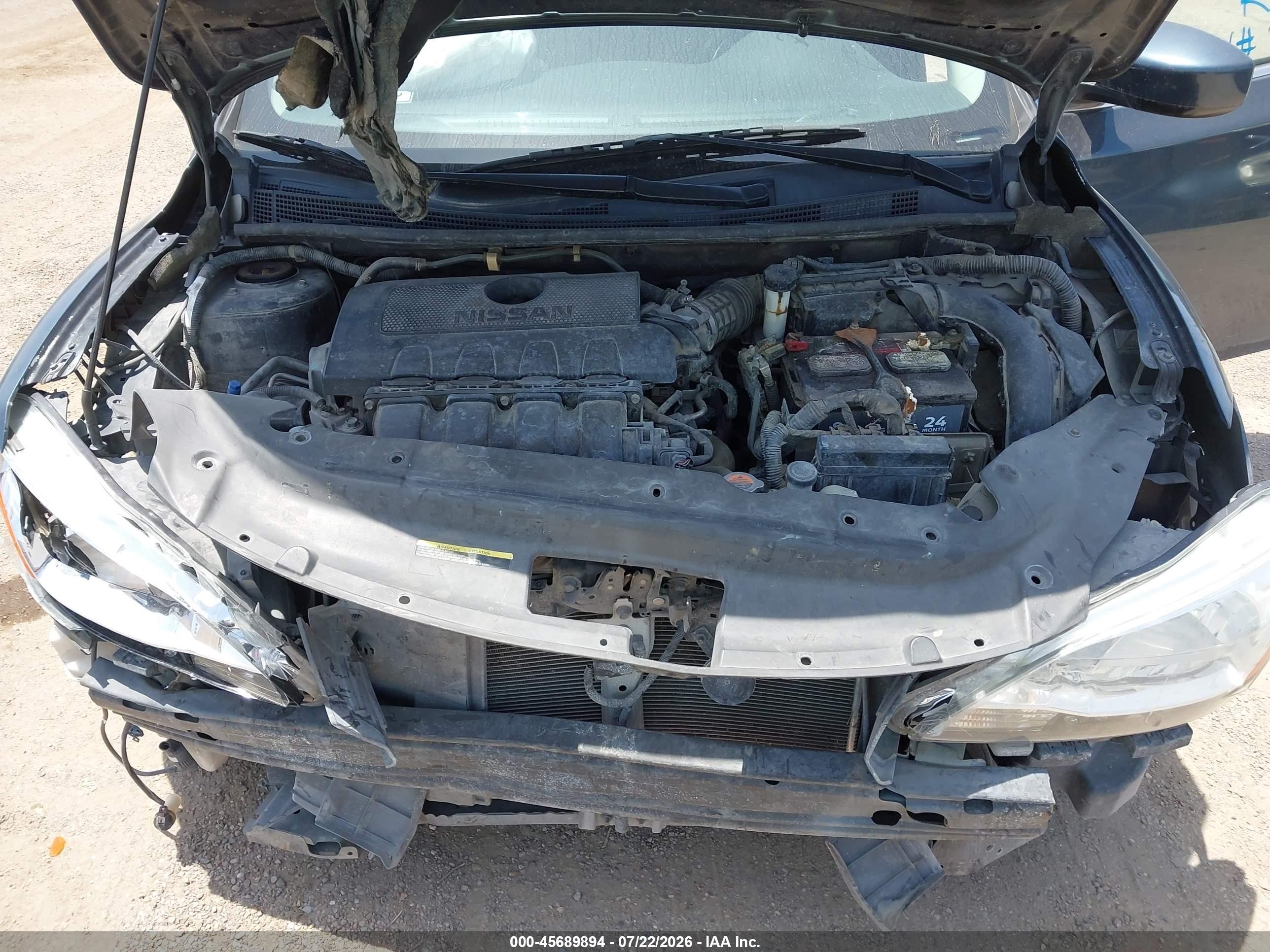 2015 Nissan Sentra Sv Blue vin: 3N1AB7AP2FL684244