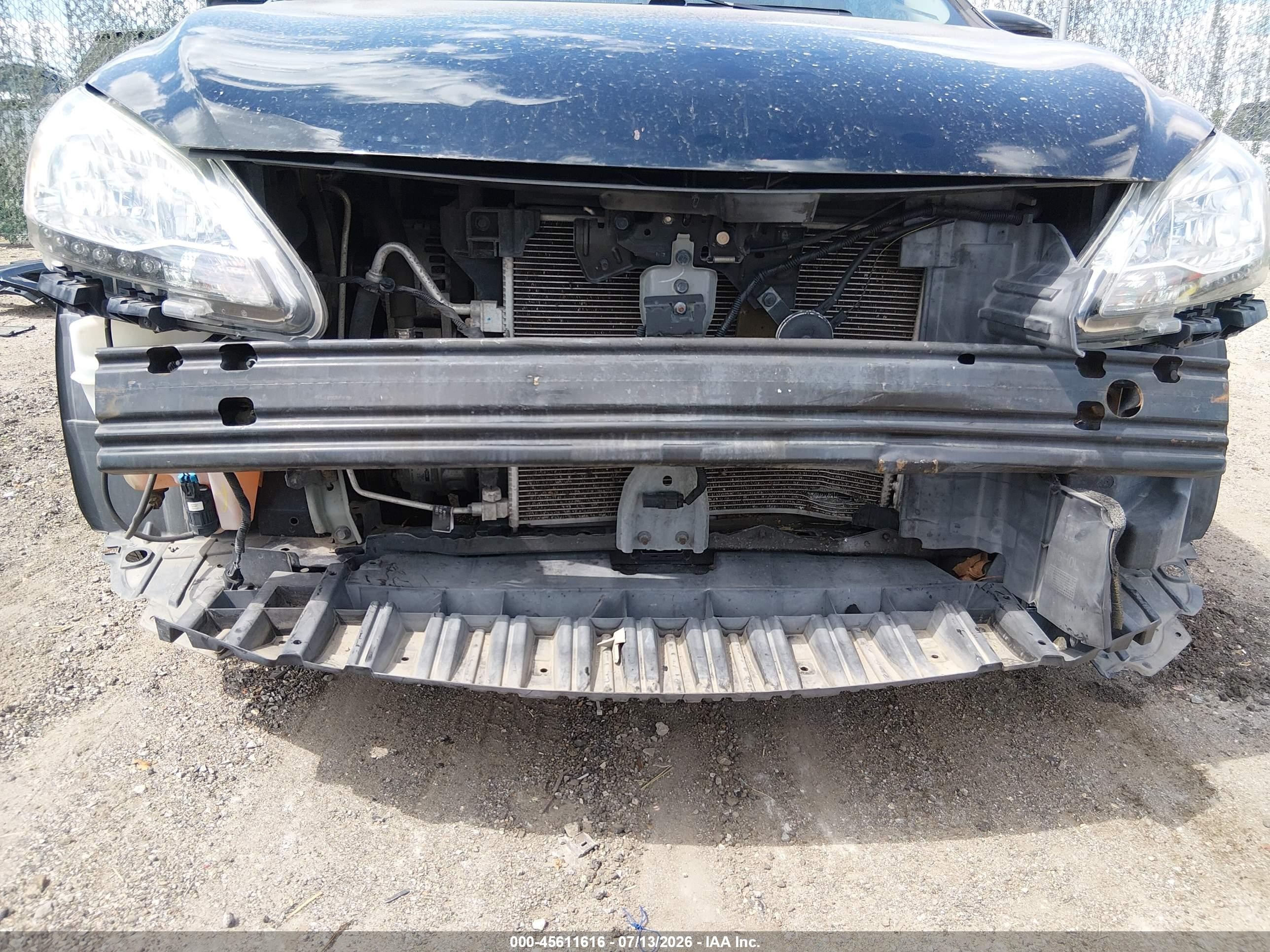 2015 Nissan Sentra Sv Black vin: 3N1AB7AP2FL687869