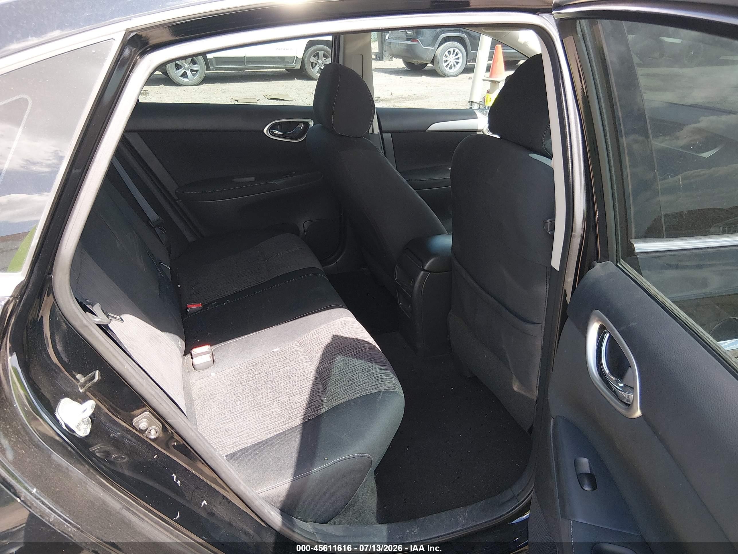 2015 Nissan Sentra Sv Black vin: 3N1AB7AP2FL687869