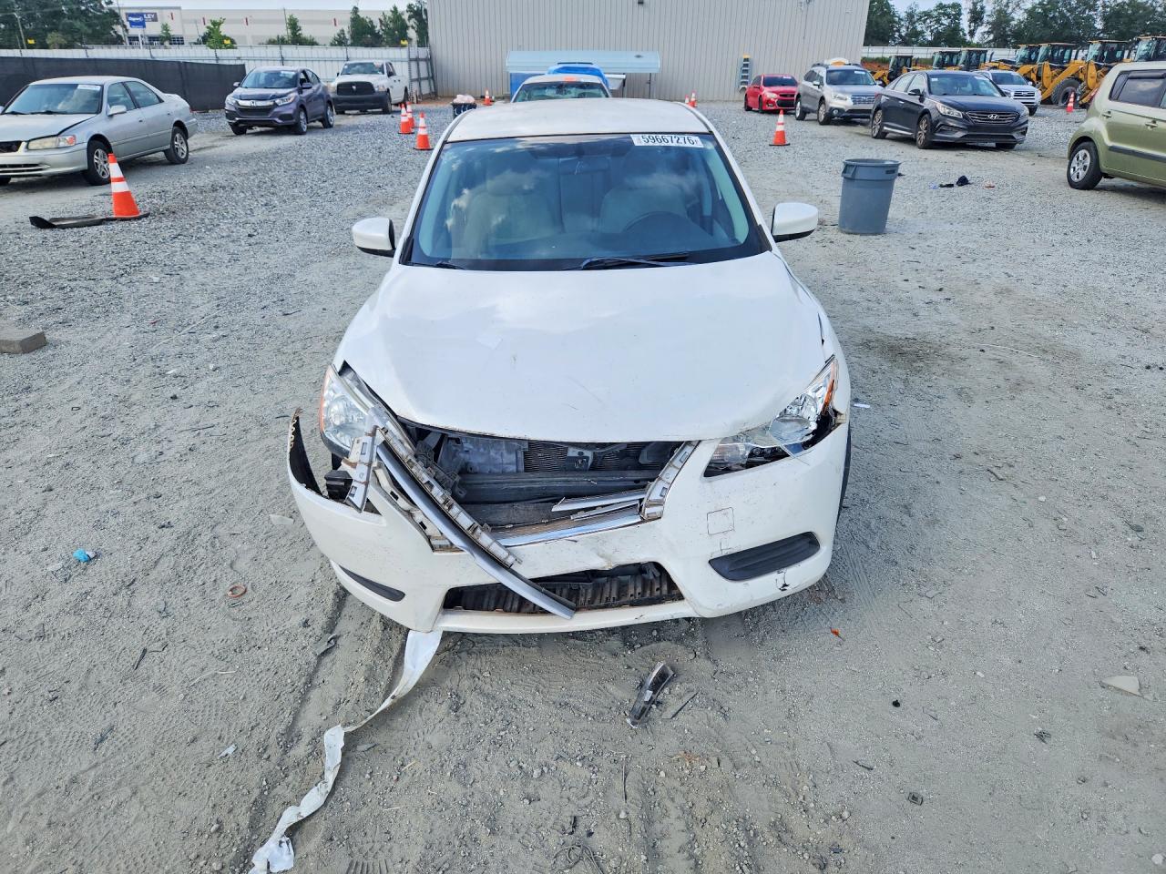 2015 Nissan Sentra Sv White vin: 3N1AB7AP2FL690030