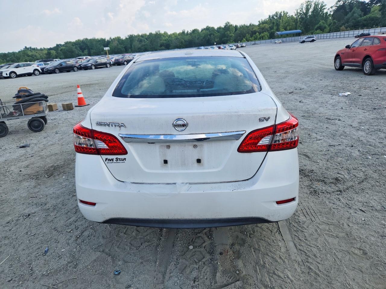 2015 Nissan Sentra Sv White vin: 3N1AB7AP2FL690030
