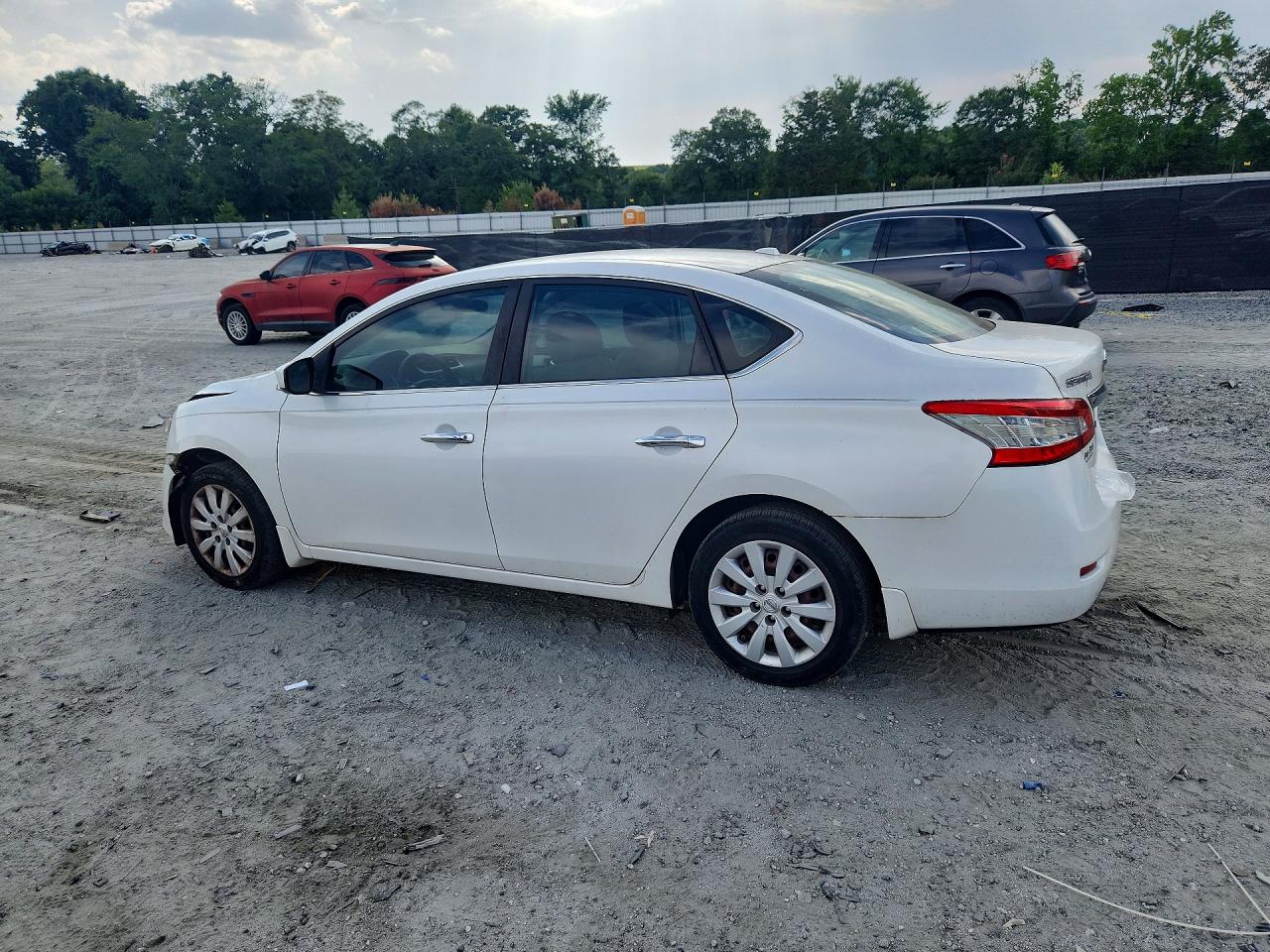 2015 Nissan Sentra Sv White vin: 3N1AB7AP2FL690030