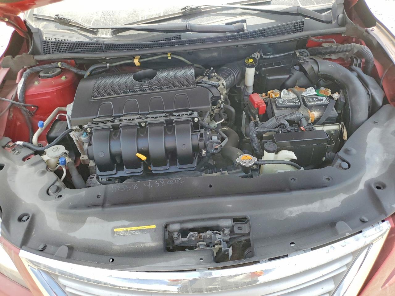 2015 Nissan Sentra Sv Burgundy vin: 3N1AB7AP2FL690237