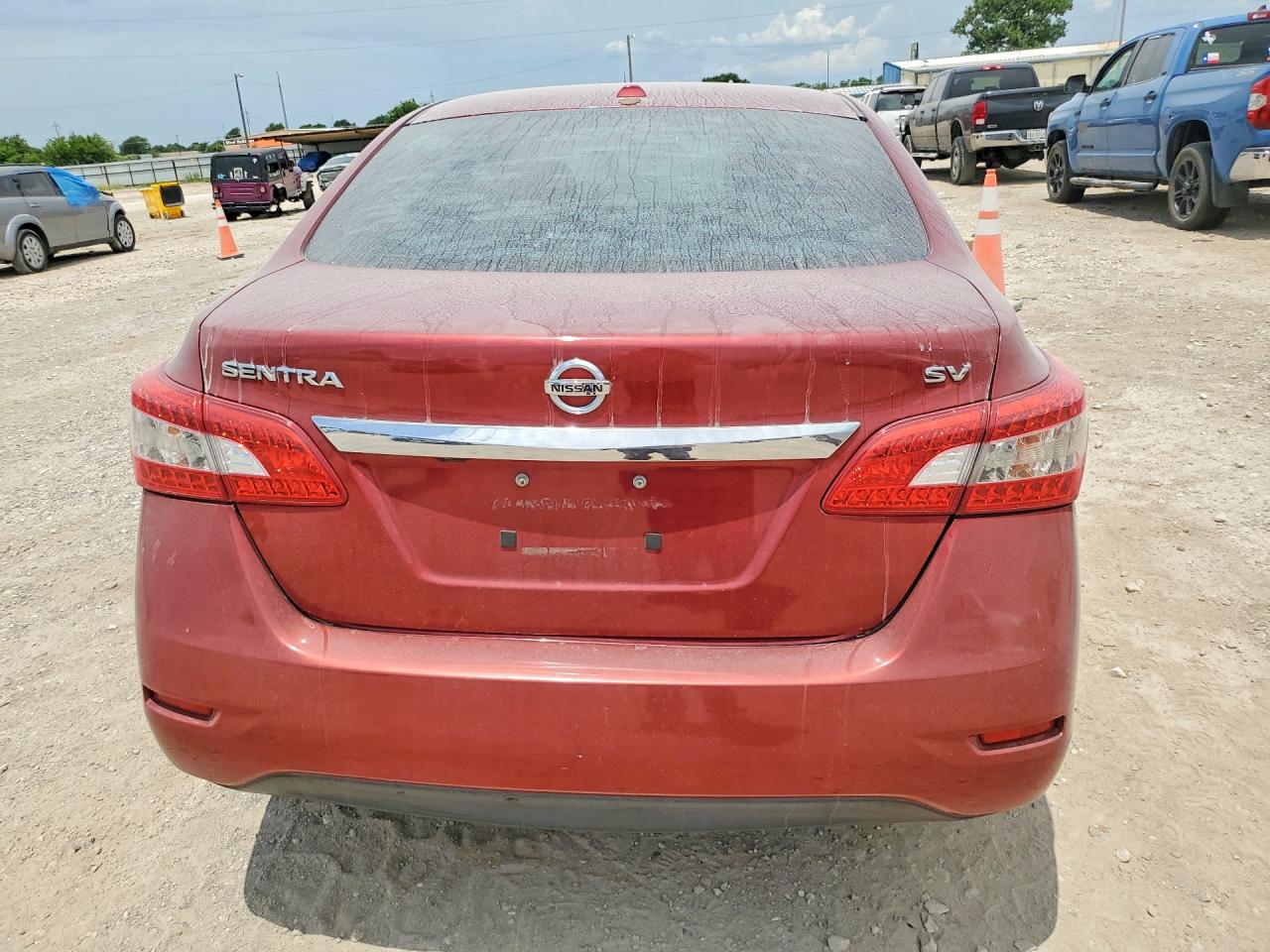 2015 Nissan Sentra Sv Burgundy vin: 3N1AB7AP2FL690237