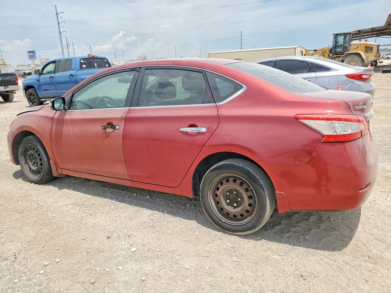 2015 Nissan Sentra Sv Burgundy vin: 3N1AB7AP2FL690237