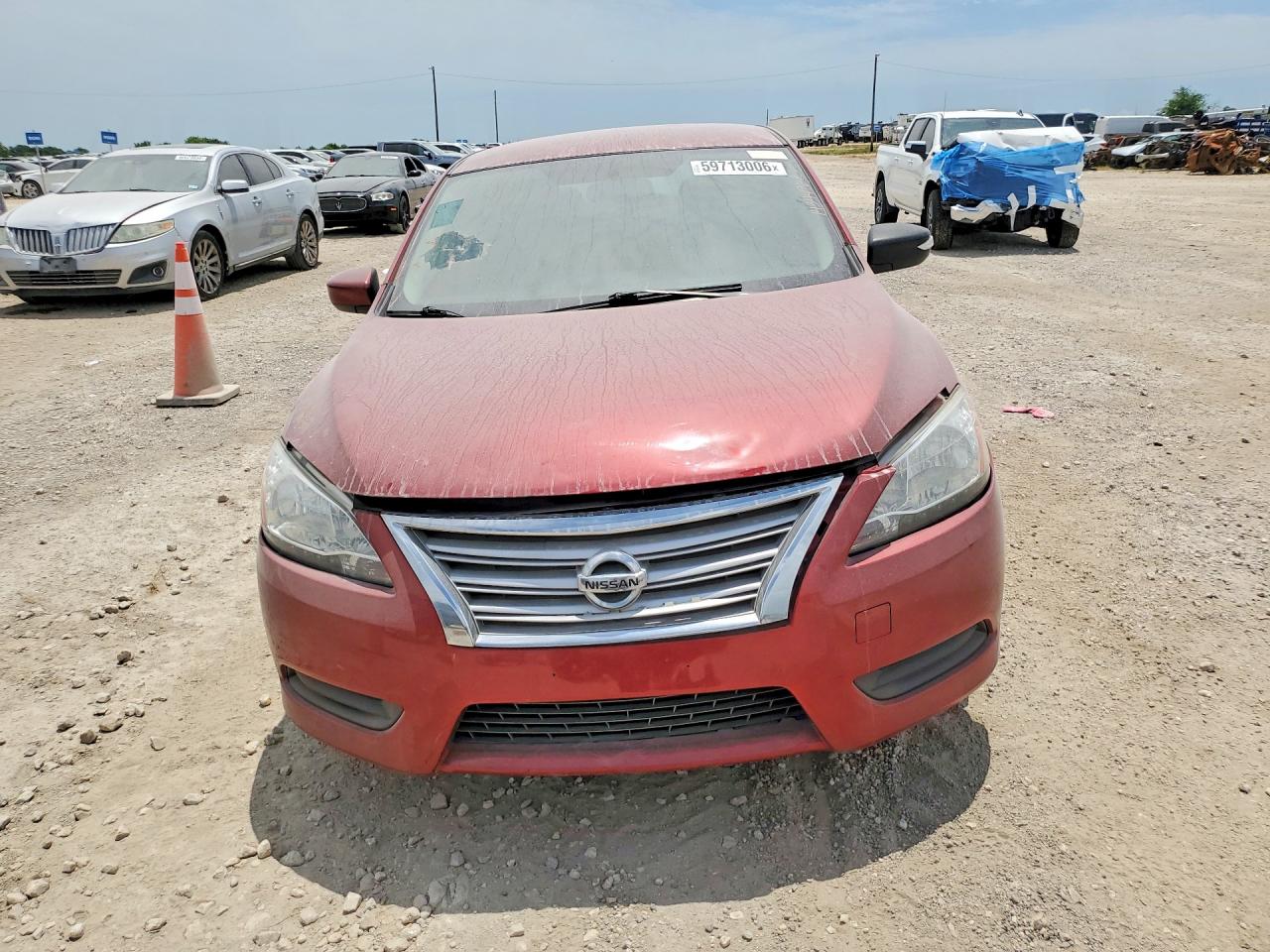 2015 Nissan Sentra Sv Burgundy vin: 3N1AB7AP2FL690237