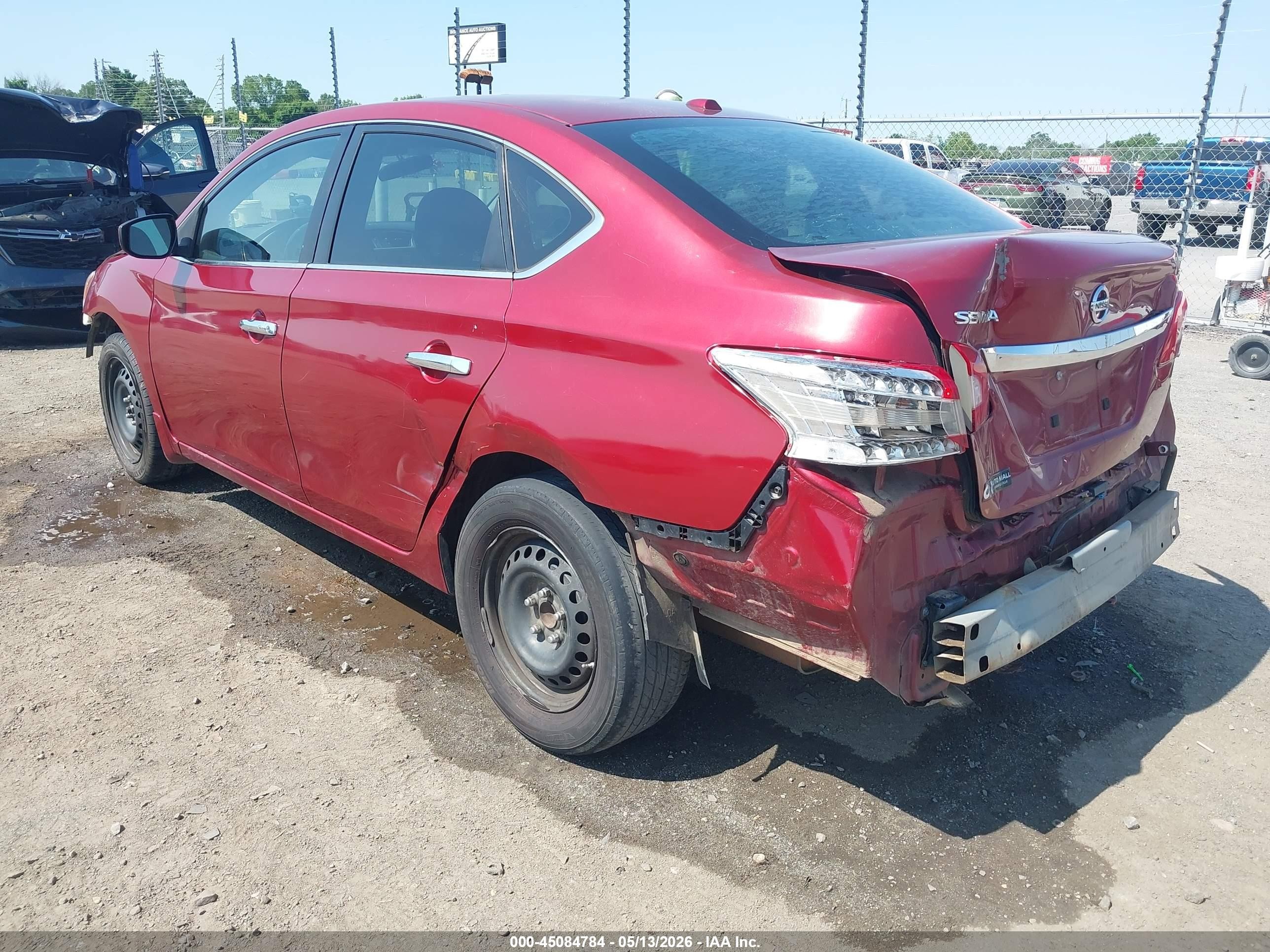 2015 Nissan Sentra Sv Red vin: 3N1AB7AP2FL694563