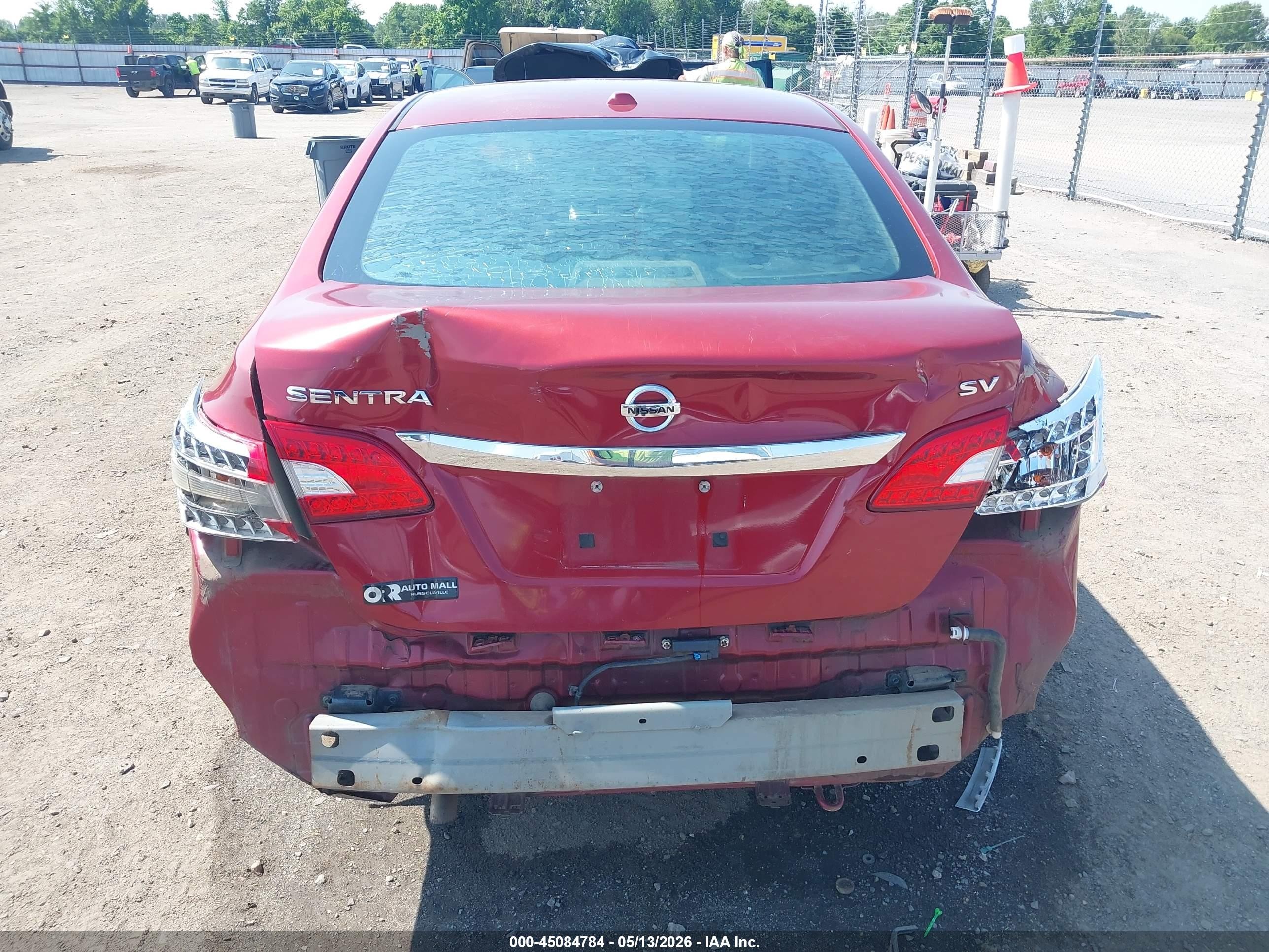 2015 Nissan Sentra Sv Red vin: 3N1AB7AP2FL694563
