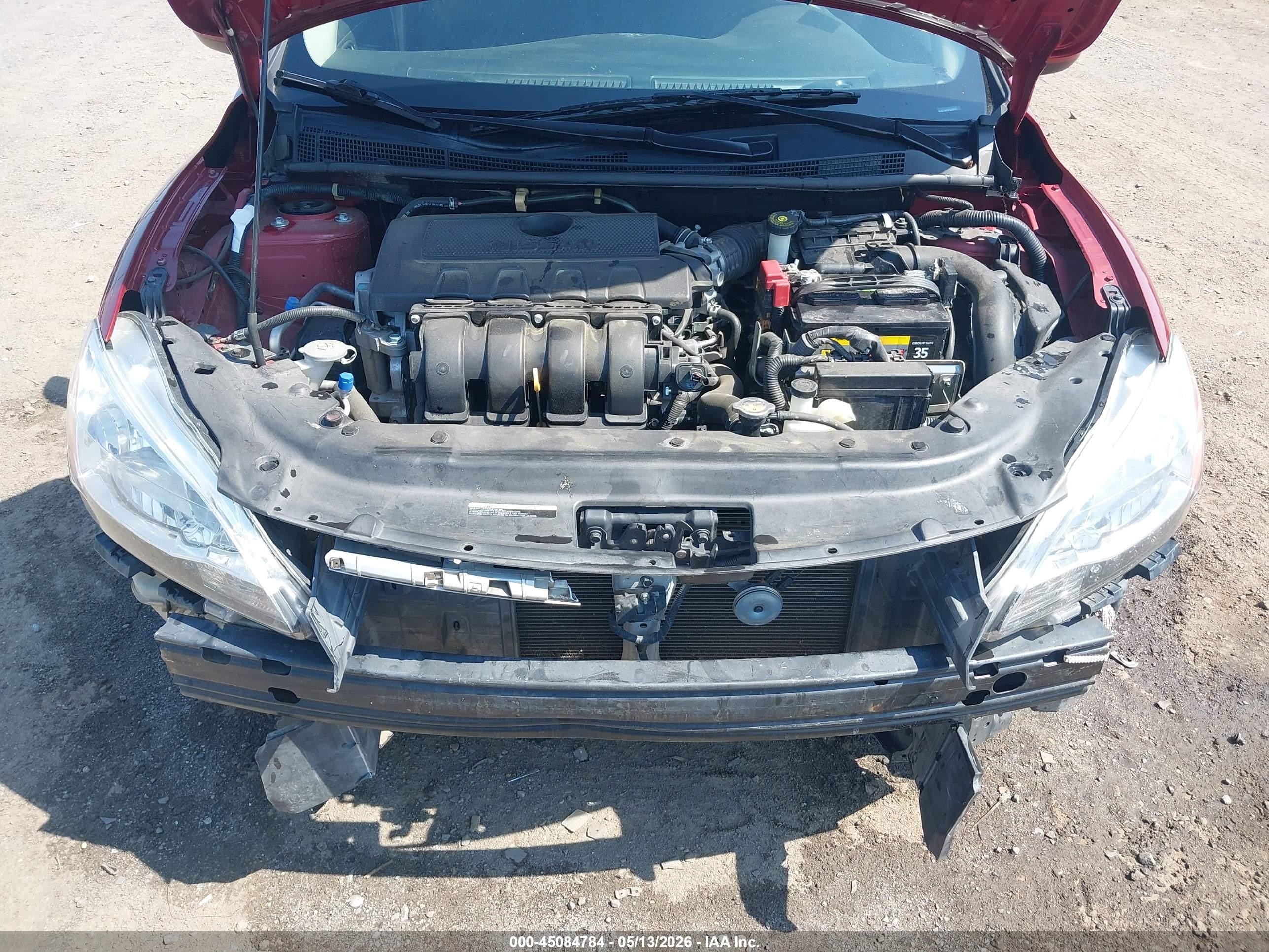 2015 Nissan Sentra Sv Red vin: 3N1AB7AP2FL694563