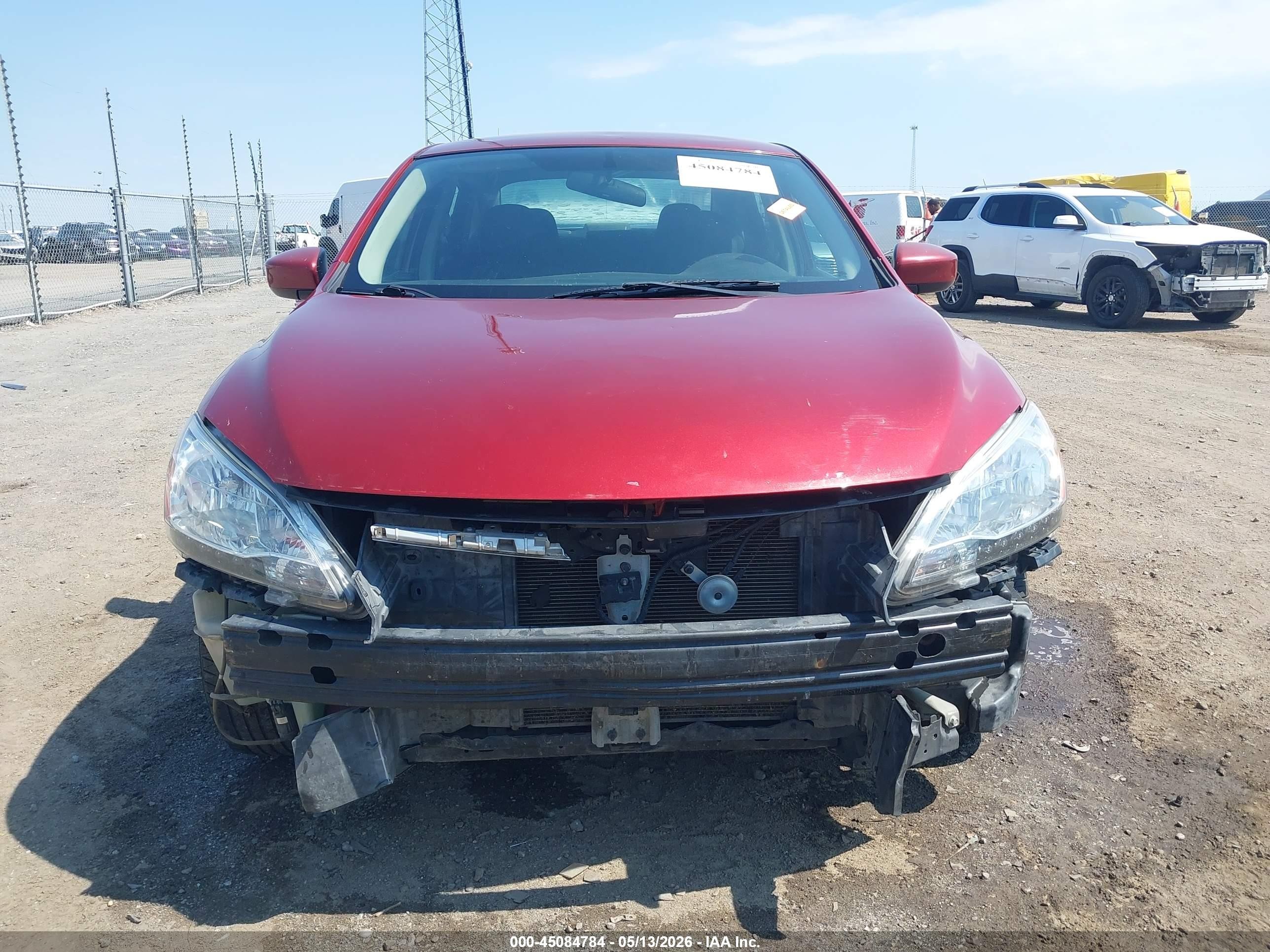 2015 Nissan Sentra Sv Red vin: 3N1AB7AP2FL694563