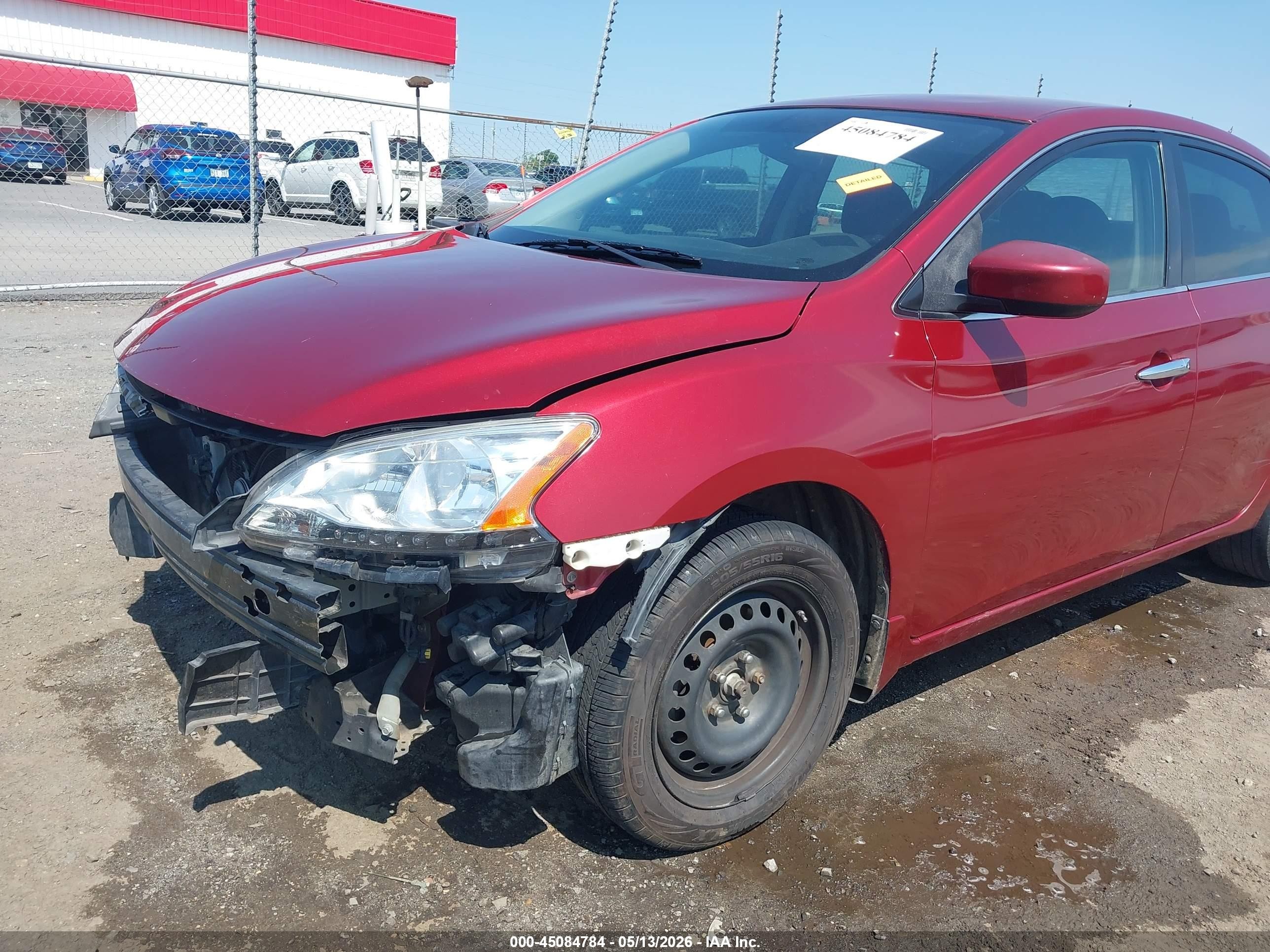 2015 Nissan Sentra Sv Red vin: 3N1AB7AP2FL694563
