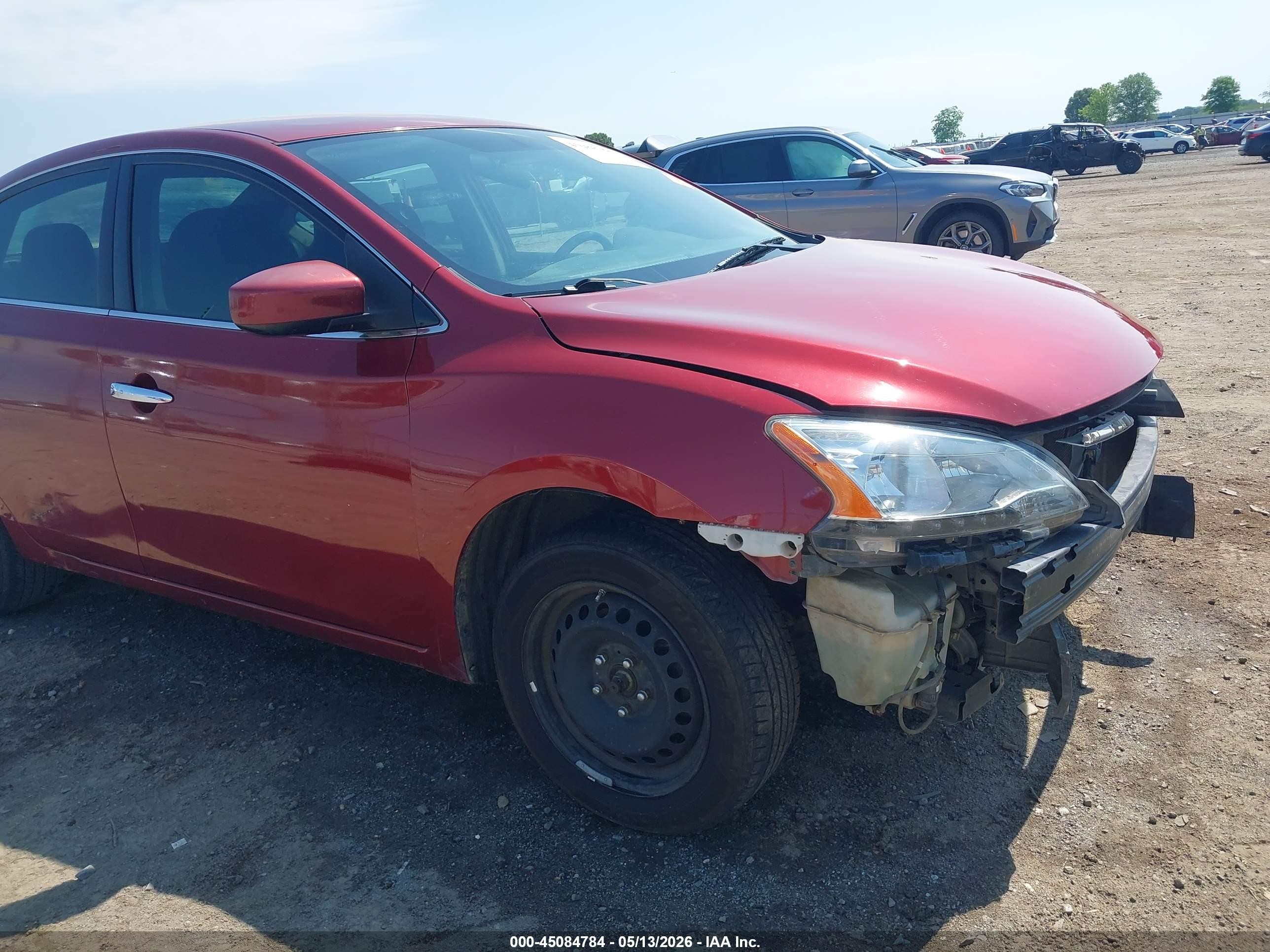 2015 Nissan Sentra Sv Red vin: 3N1AB7AP2FL694563