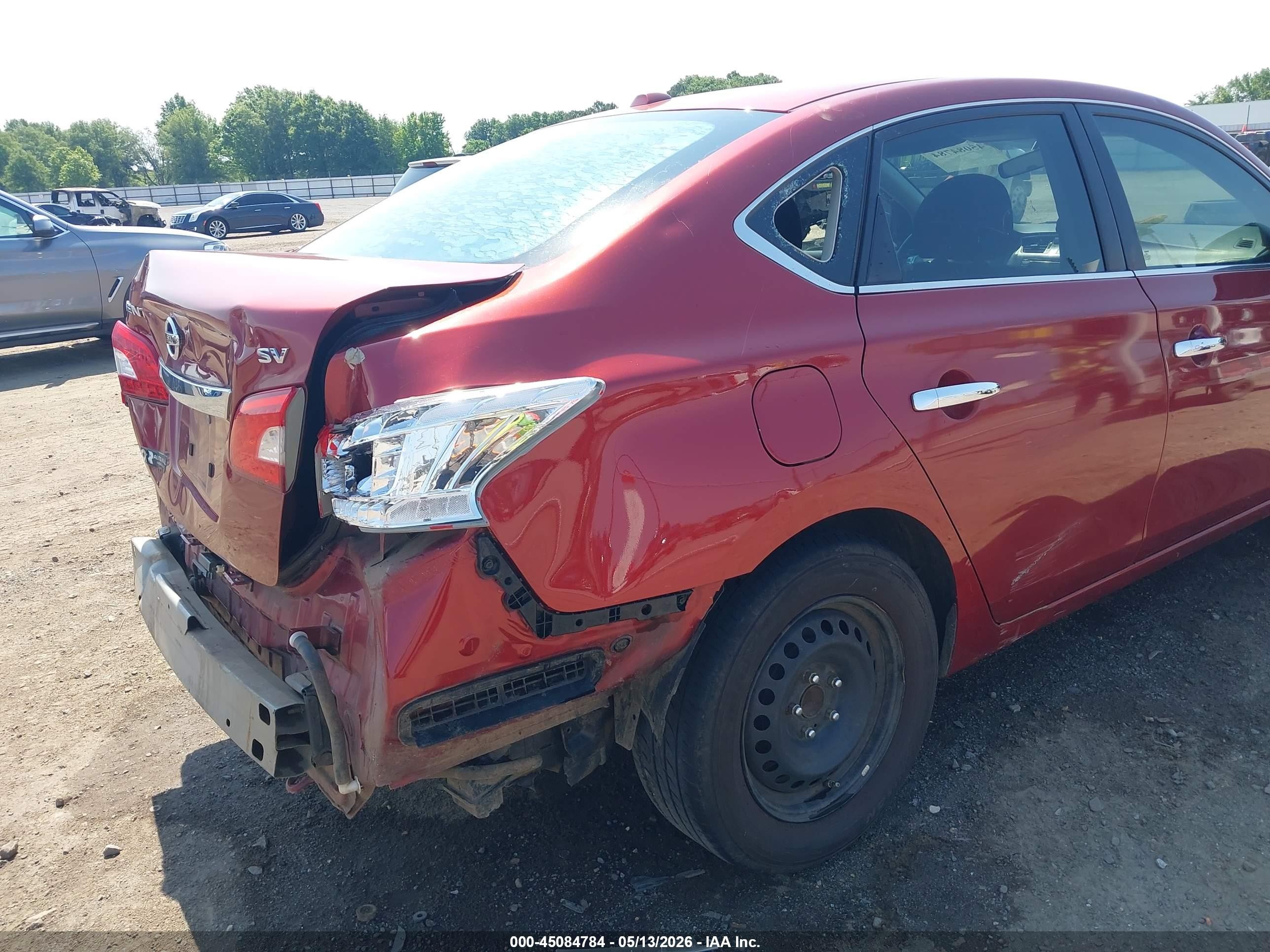2015 Nissan Sentra Sv Red vin: 3N1AB7AP2FL694563