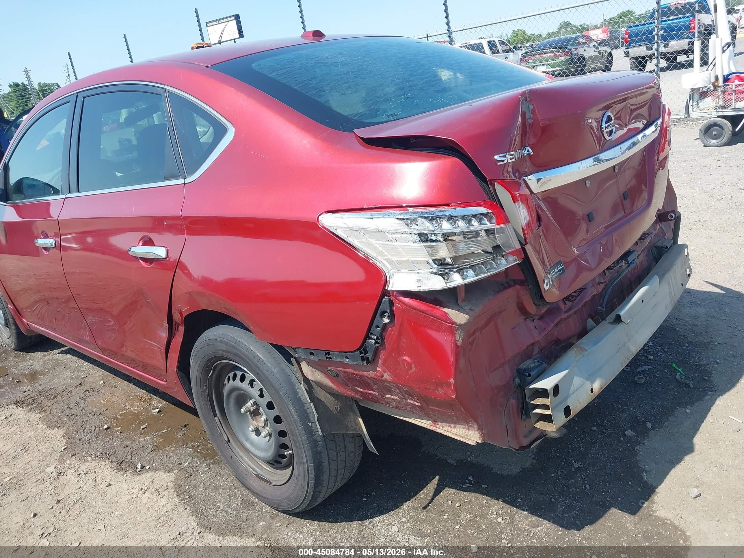 2015 Nissan Sentra Sv Red vin: 3N1AB7AP2FL694563