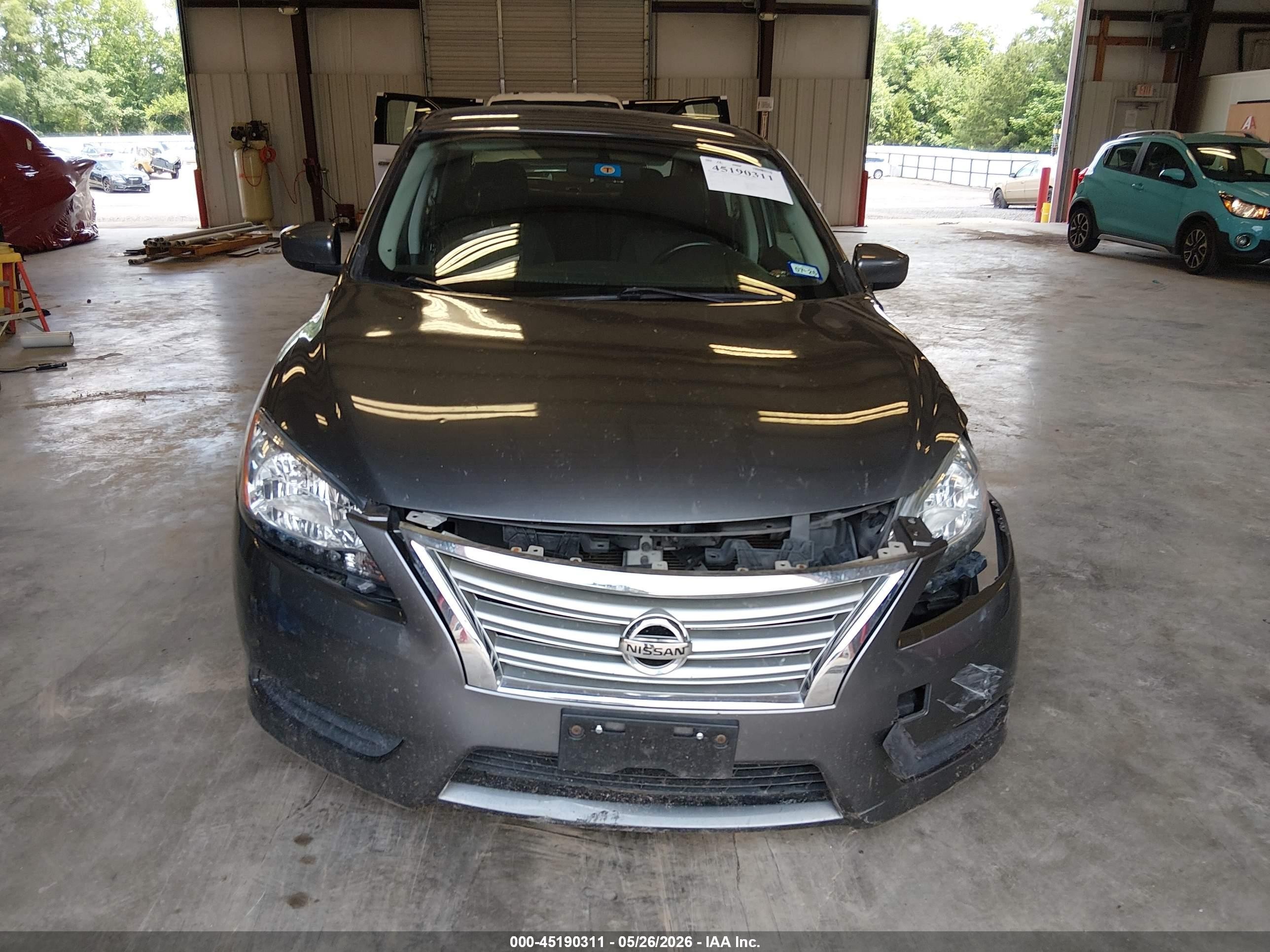 2015 Nissan Sentra Sv Gray vin: 3N1AB7AP2FL695289
