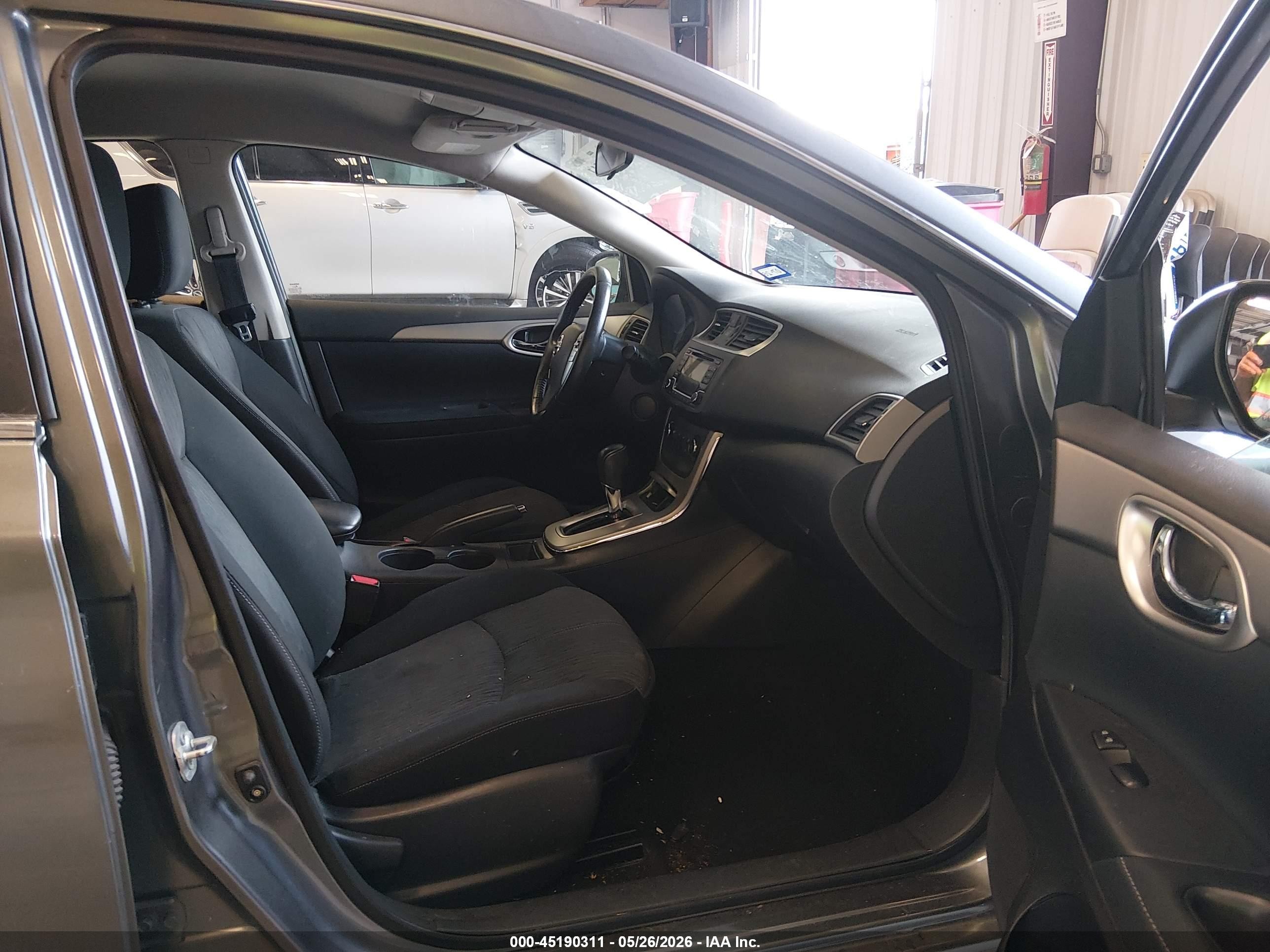 2015 Nissan Sentra Sv Gray vin: 3N1AB7AP2FL695289