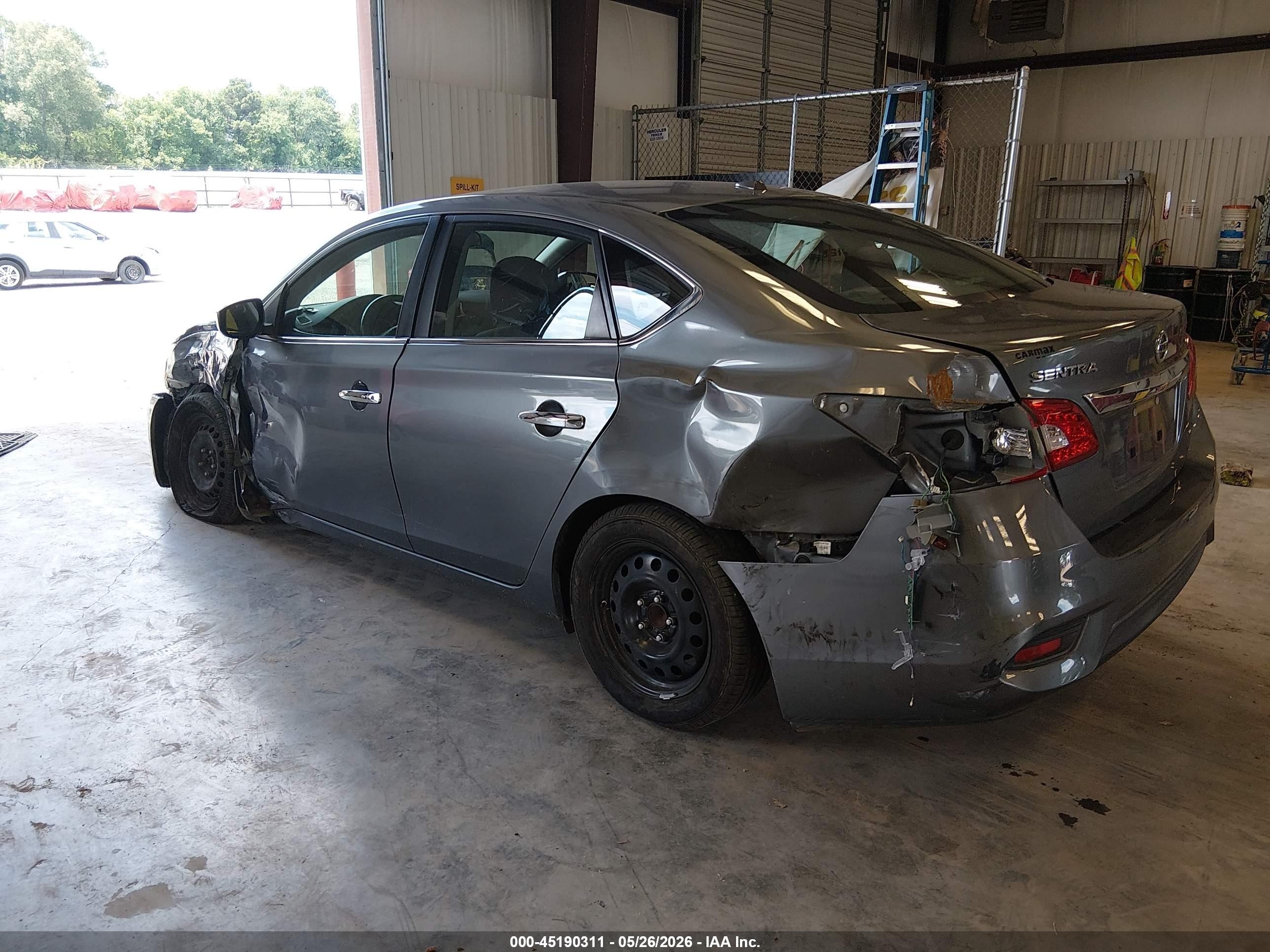 2015 Nissan Sentra Sv Gray vin: 3N1AB7AP2FL695289