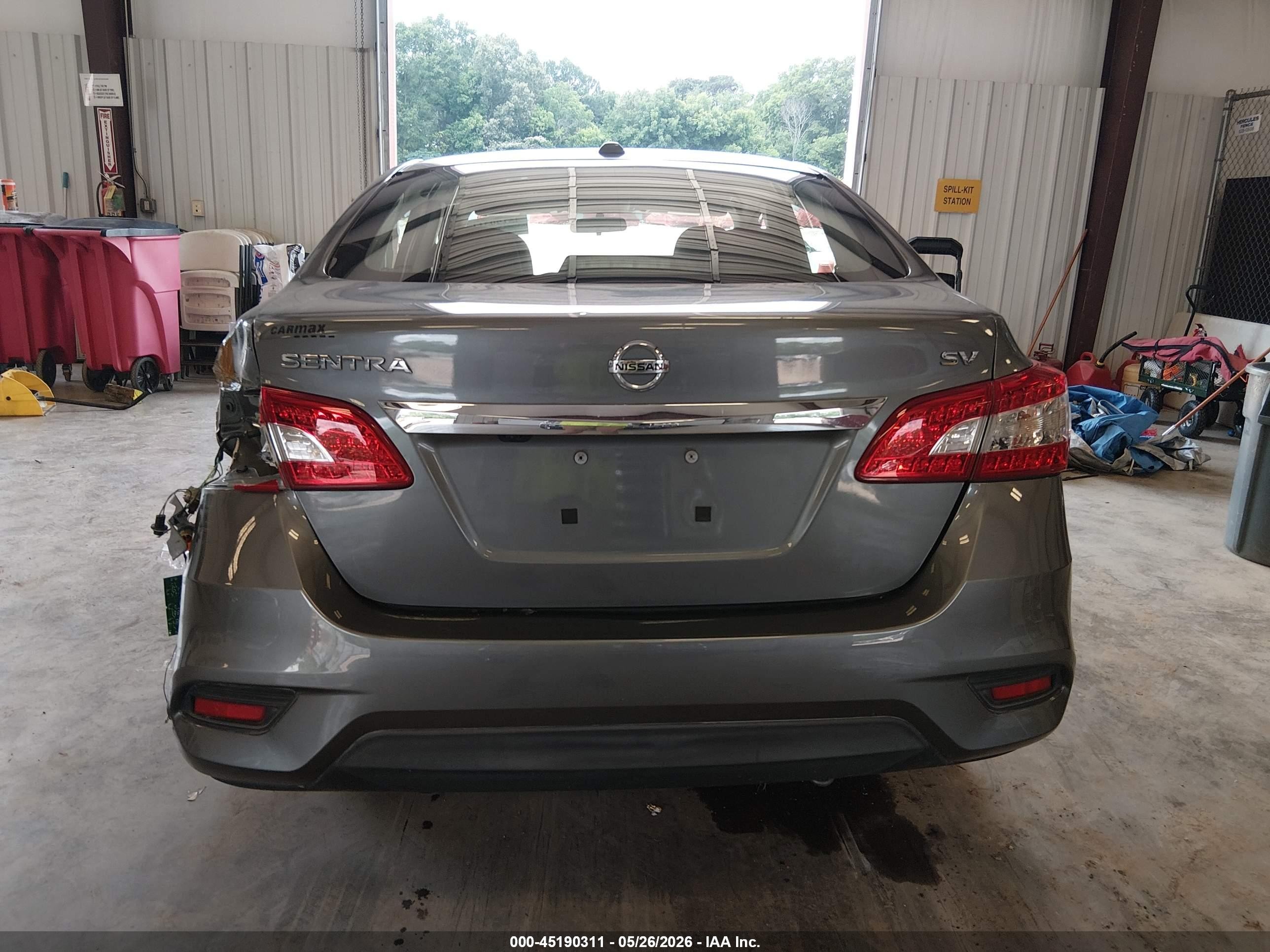 2015 Nissan Sentra Sv Gray vin: 3N1AB7AP2FL695289