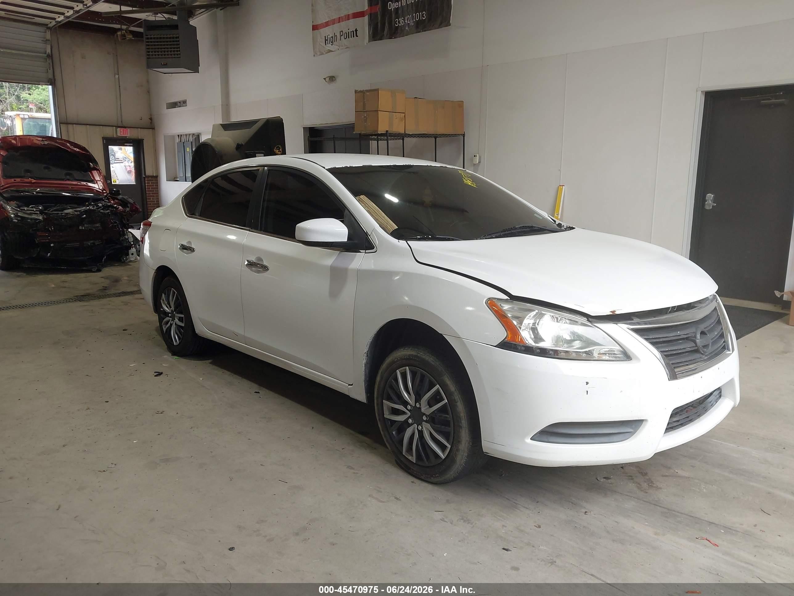 2015 Nissan Sentra Fe+ S/s/sl/sr/sv White vin: 3N1AB7AP2FY217392