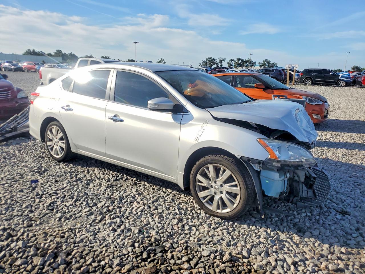 2015 Nissan Sentra Sl Silver vin: 3N1AB7AP2FY220289