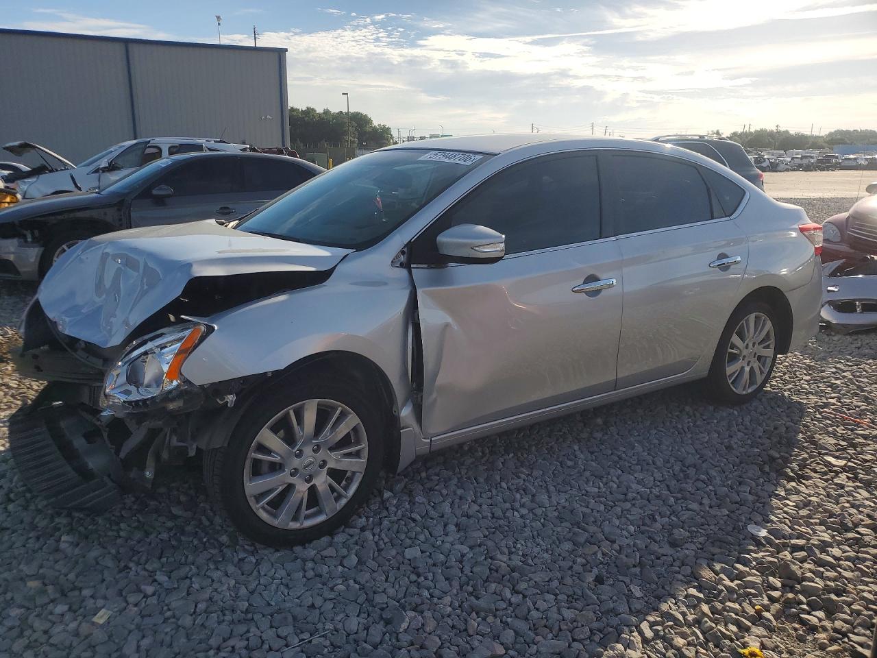 2015 Nissan Sentra Sl Silver vin: 3N1AB7AP2FY220289