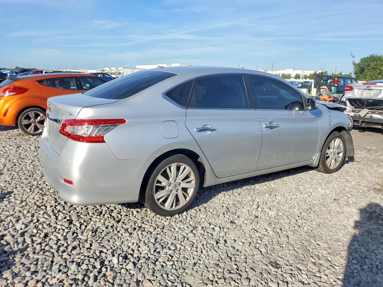 2015 Nissan Sentra Sl Silver vin: 3N1AB7AP2FY220289