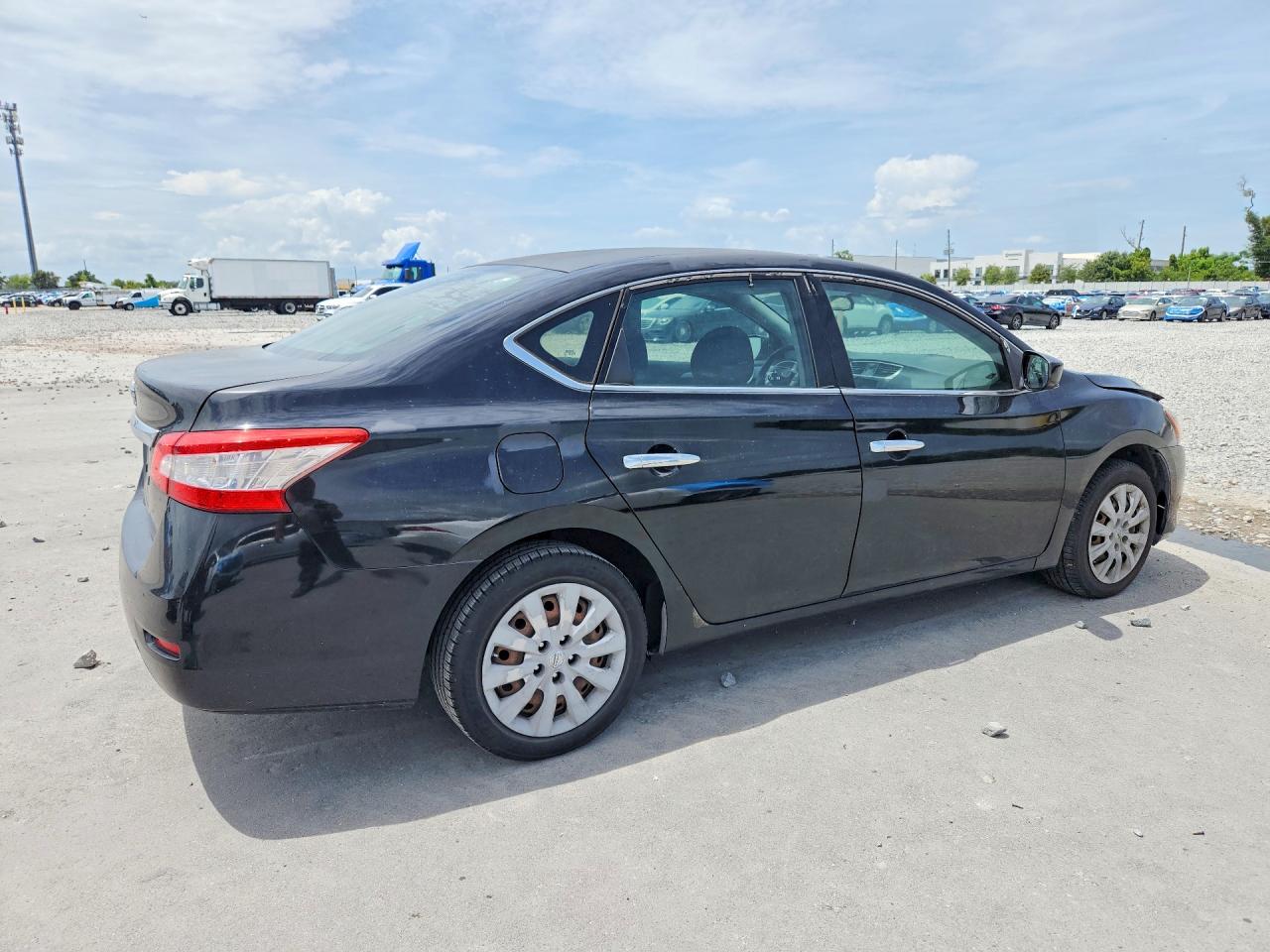 2015 Nissan Sentra S Black vin: 3N1AB7AP2FY222057