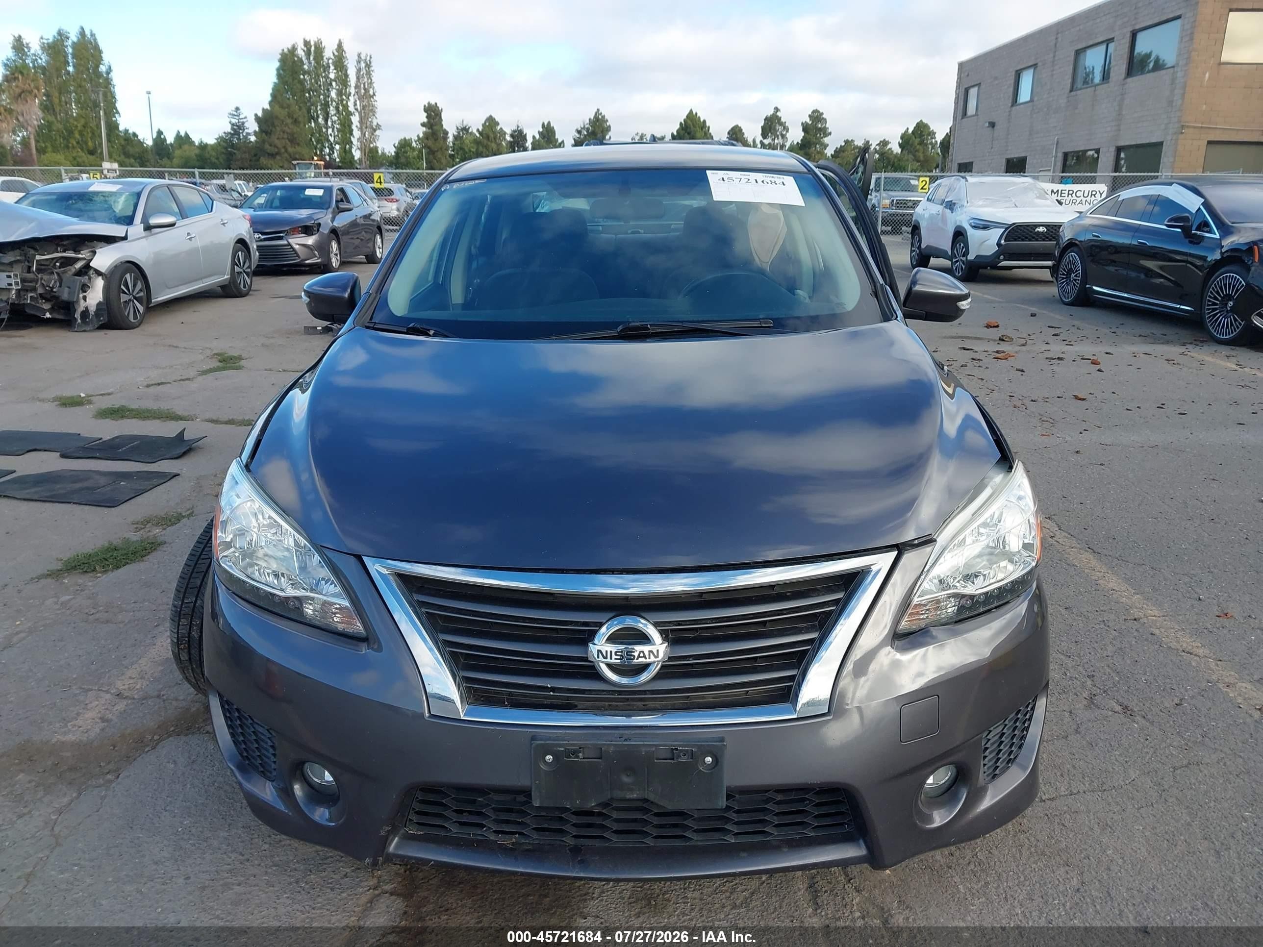 2015 Nissan Sentra Sr Gray vin: 3N1AB7AP2FY225847