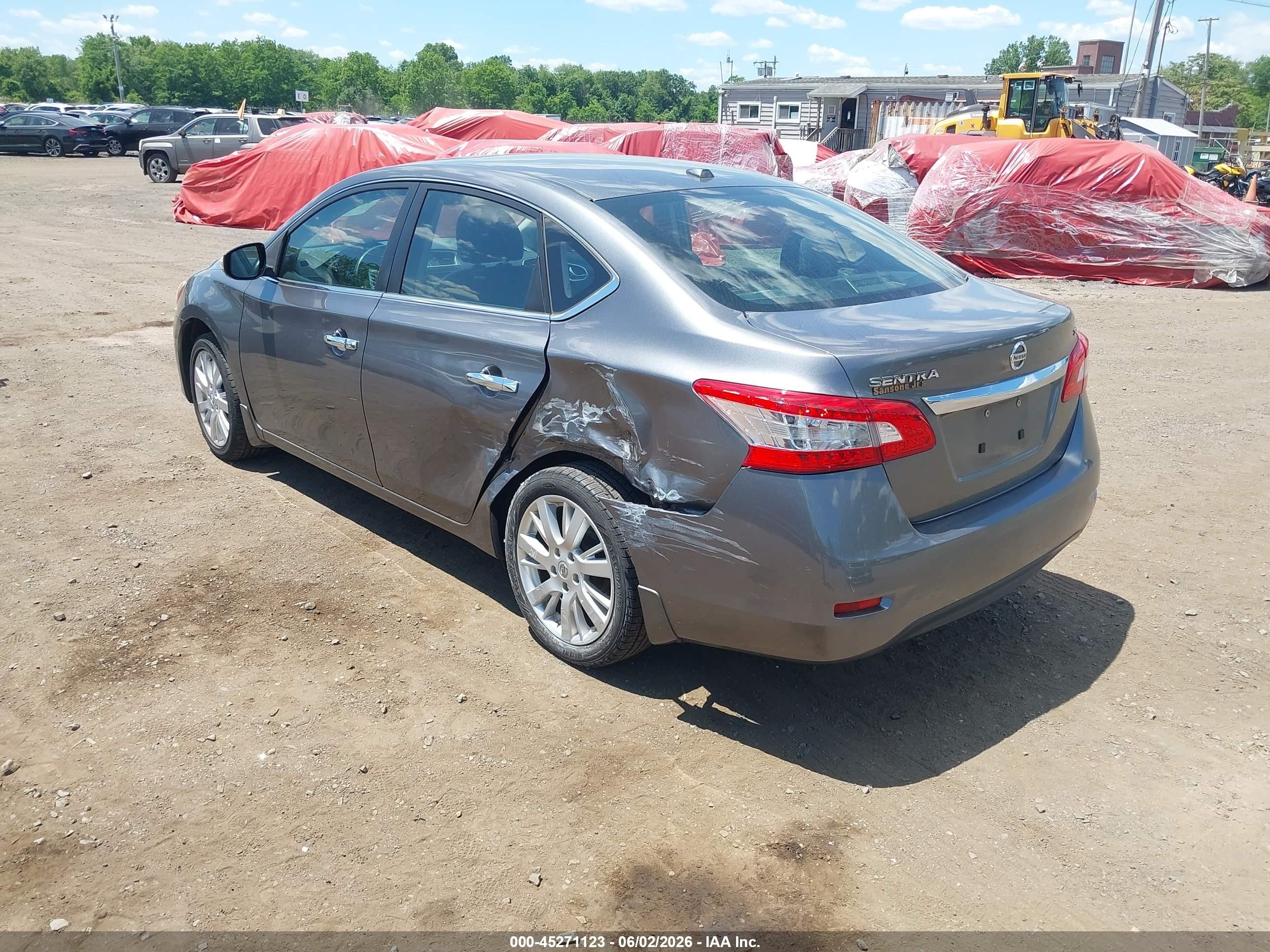 2015 Nissan Sentra Sl Silver vin: 3N1AB7AP2FY227873