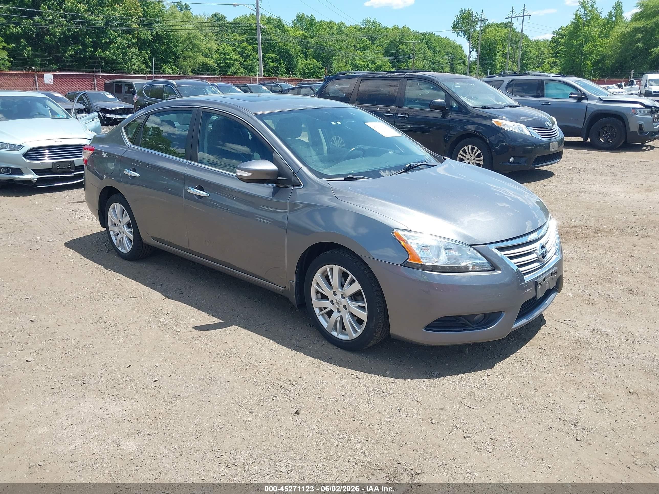 2015 Nissan Sentra Sl Silver vin: 3N1AB7AP2FY227873