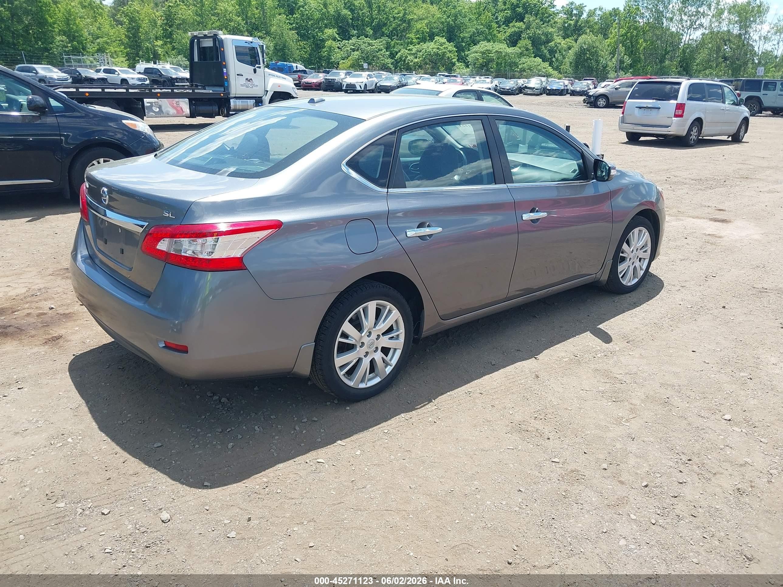 2015 Nissan Sentra Sl Silver vin: 3N1AB7AP2FY227873