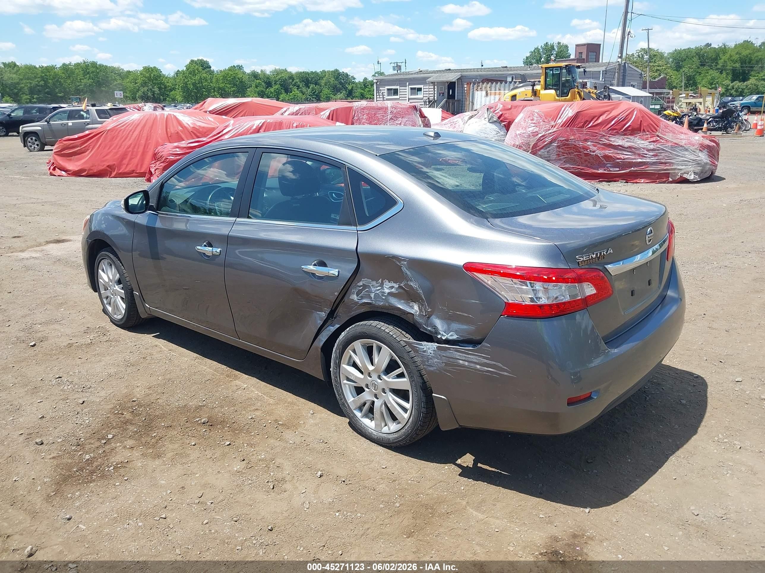 2015 Nissan Sentra Sl Silver vin: 3N1AB7AP2FY227873