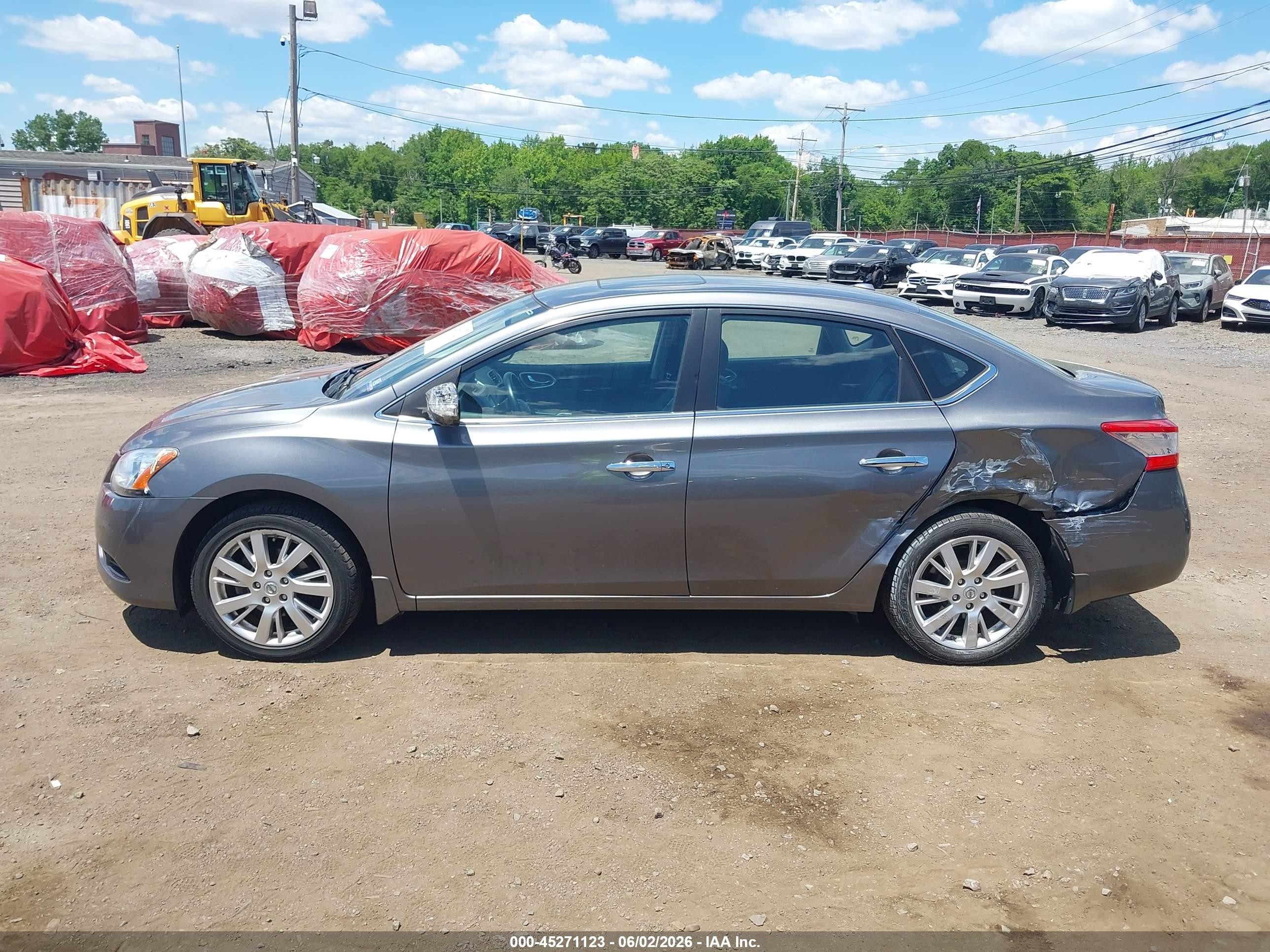 2015 Nissan Sentra Sl Silver vin: 3N1AB7AP2FY227873