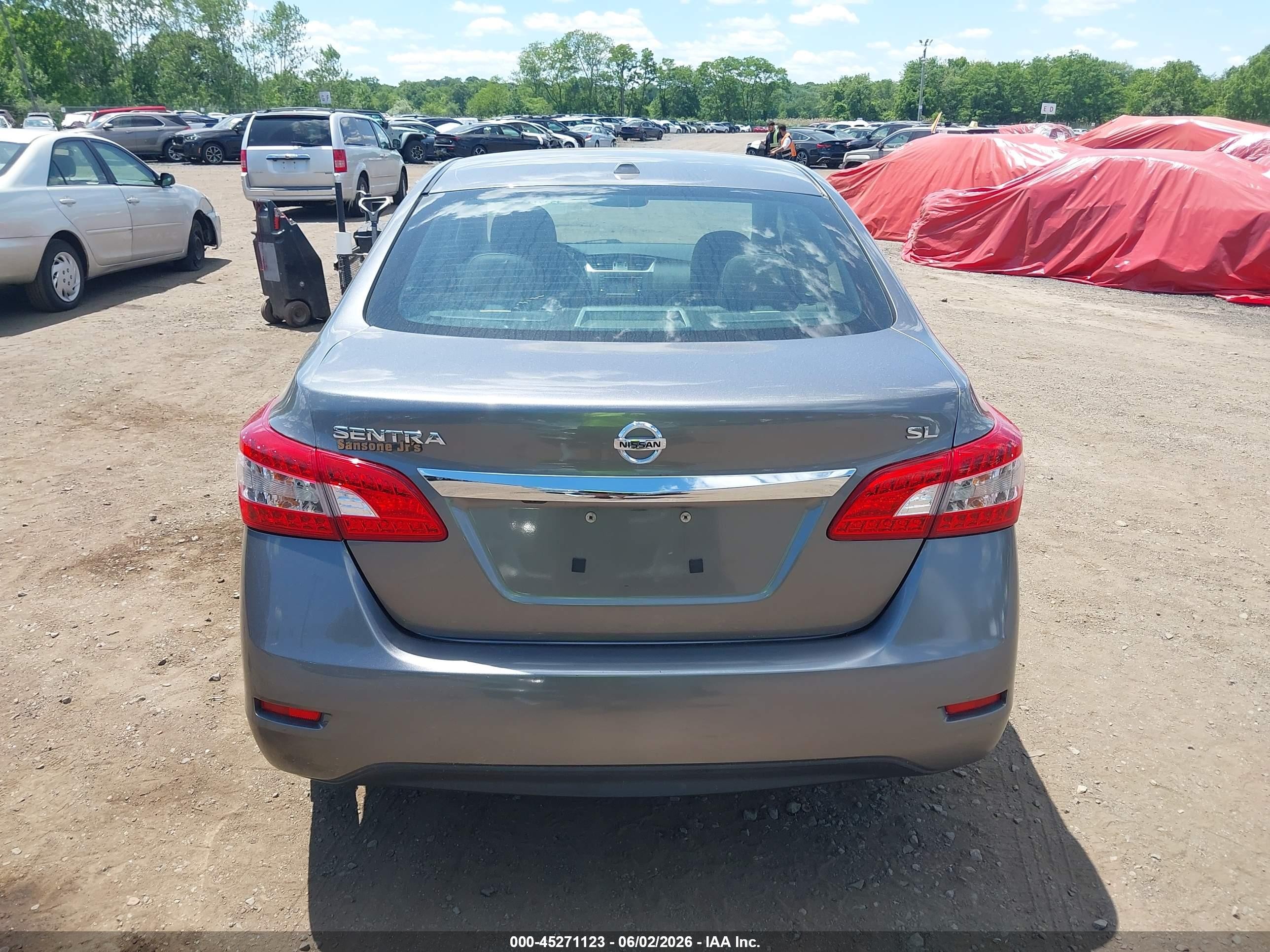 2015 Nissan Sentra Sl Silver vin: 3N1AB7AP2FY227873