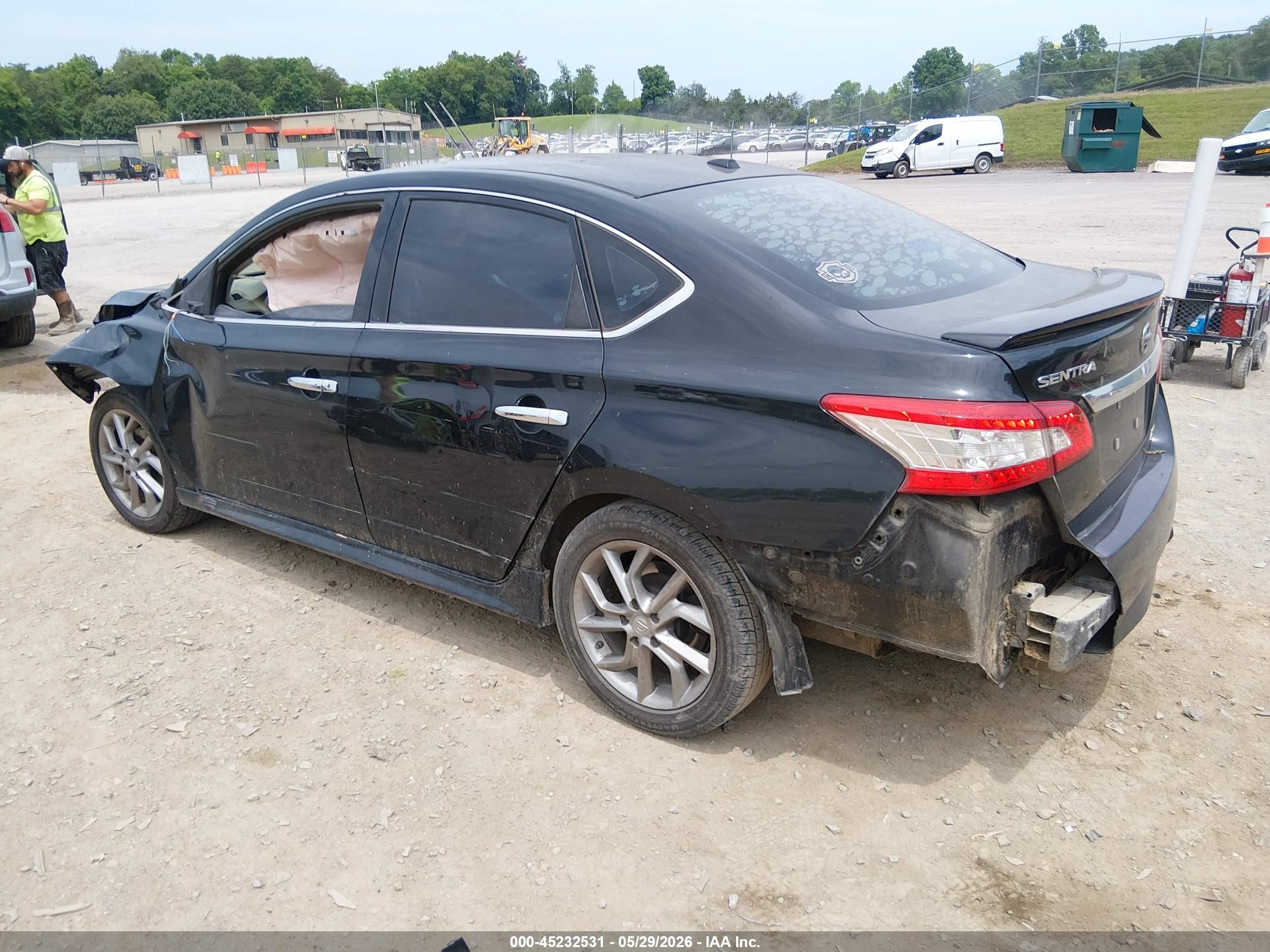 2015 Nissan Sentra Sr Black vin: 3N1AB7AP2FY229512