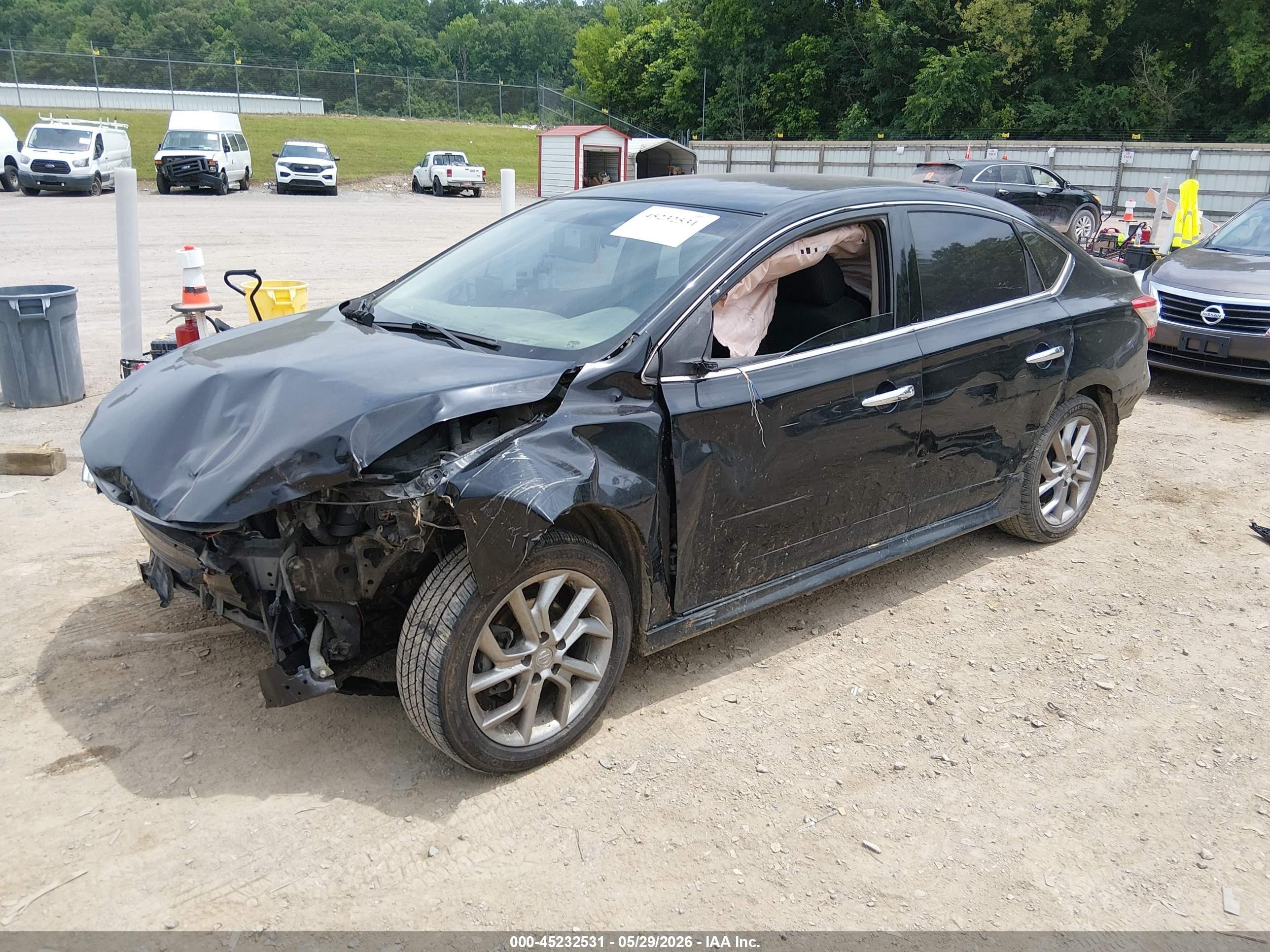 2015 Nissan Sentra Sr Black vin: 3N1AB7AP2FY229512
