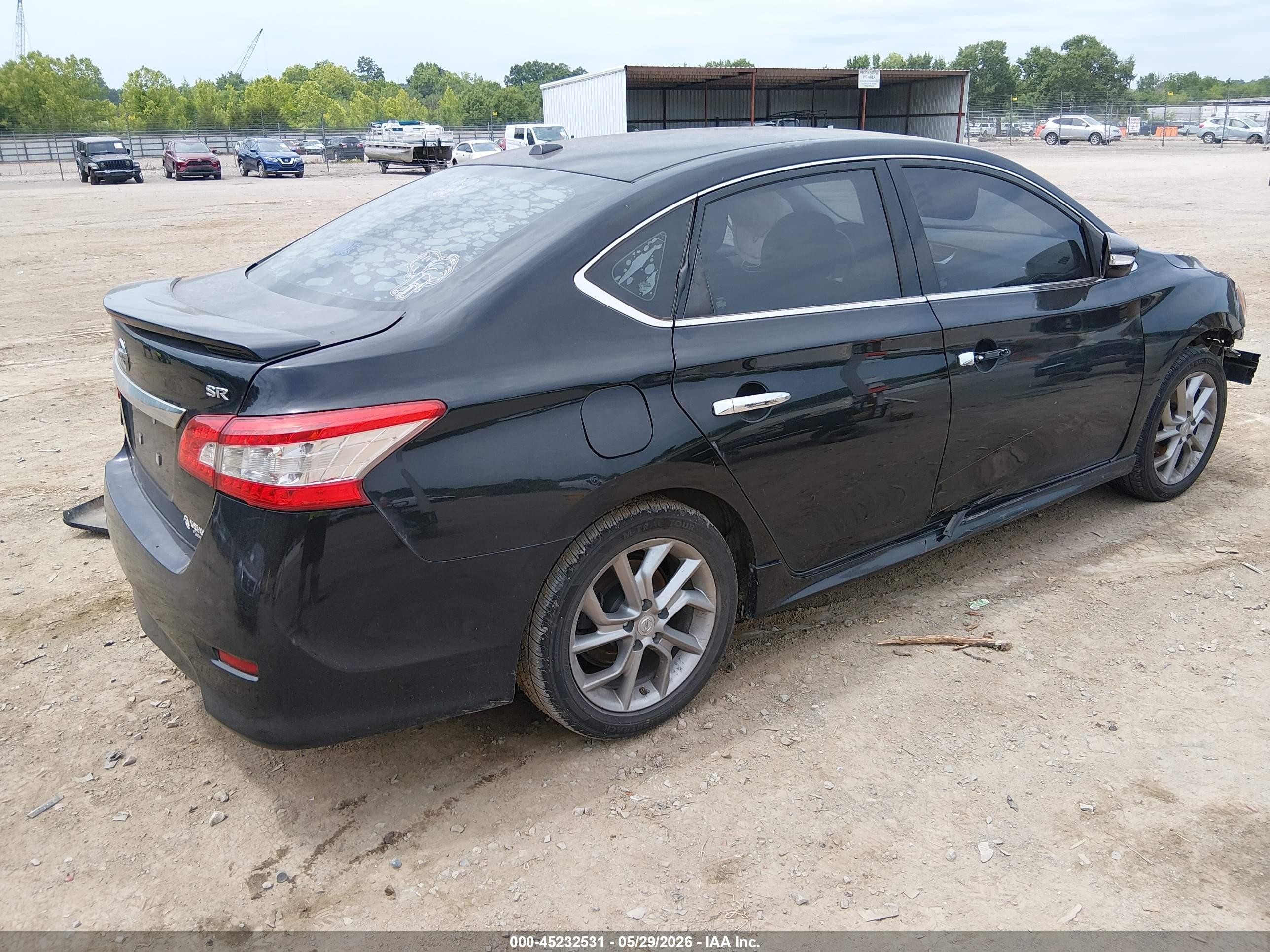 2015 Nissan Sentra Sr Black vin: 3N1AB7AP2FY229512