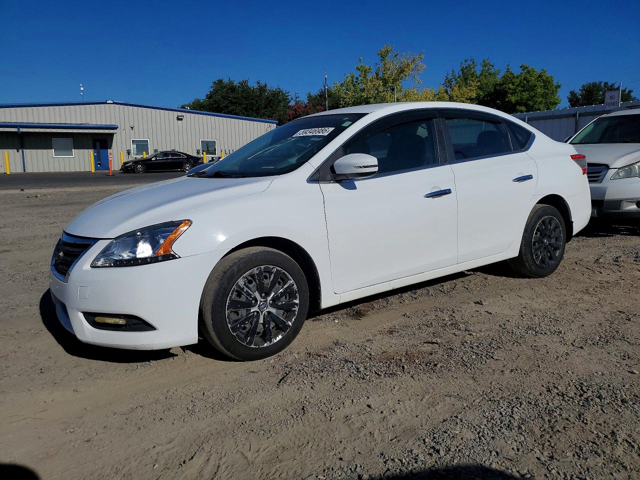 2015 Nissan Sentra S White vin: 3N1AB7AP2FY242230