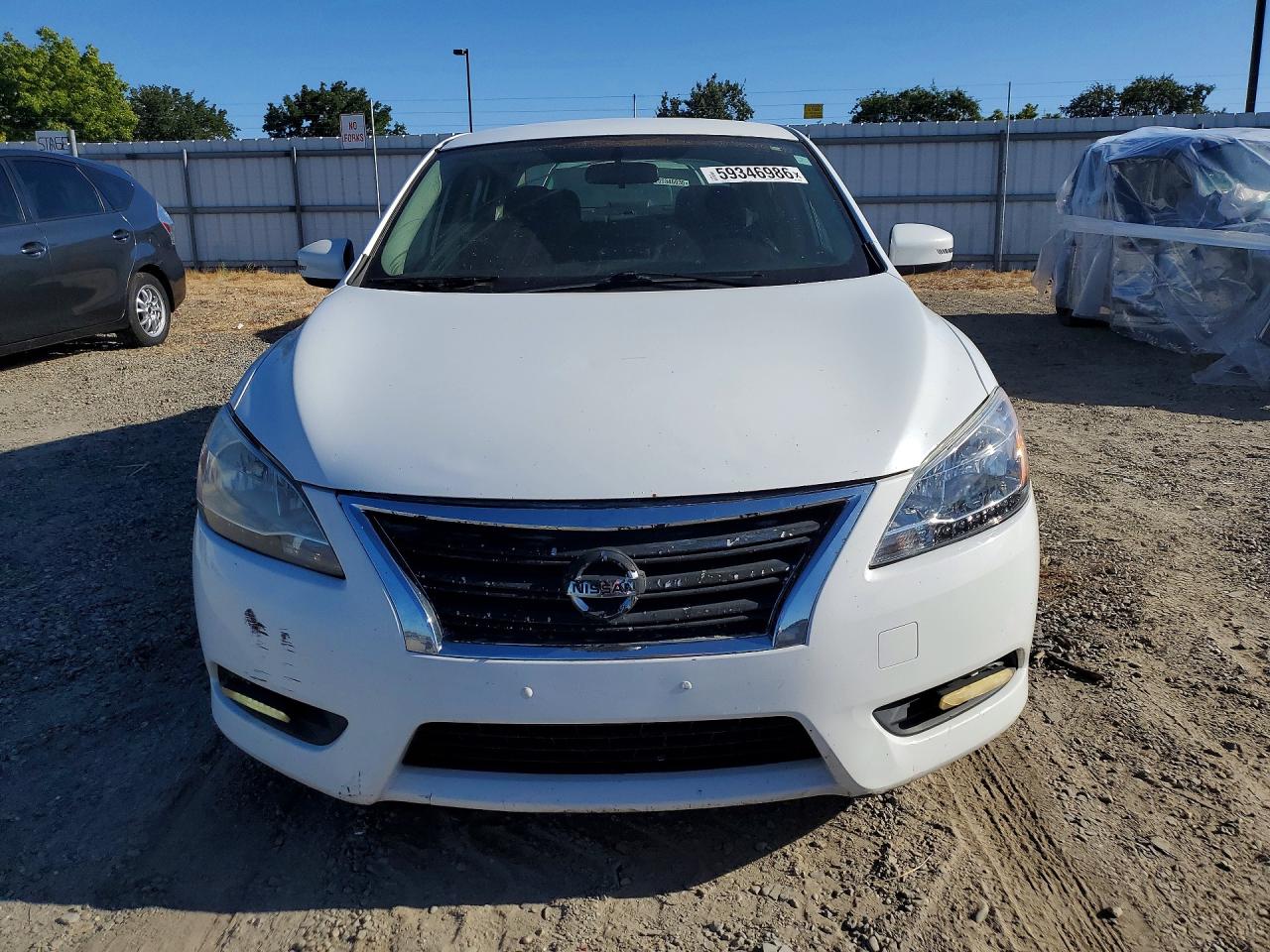 2015 Nissan Sentra S White vin: 3N1AB7AP2FY242230